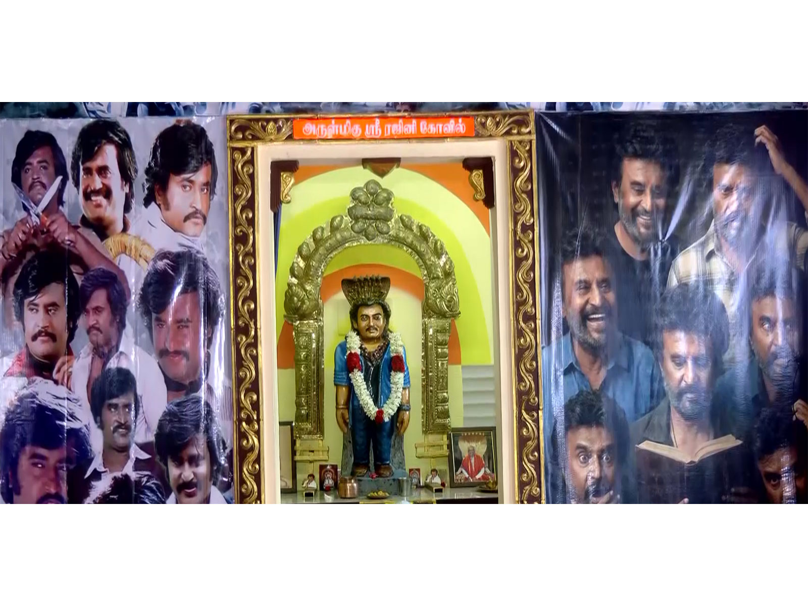 Rajinikanth's fan also created Navaratri Kolu at Rajini Temple  (Photo/ANI)
