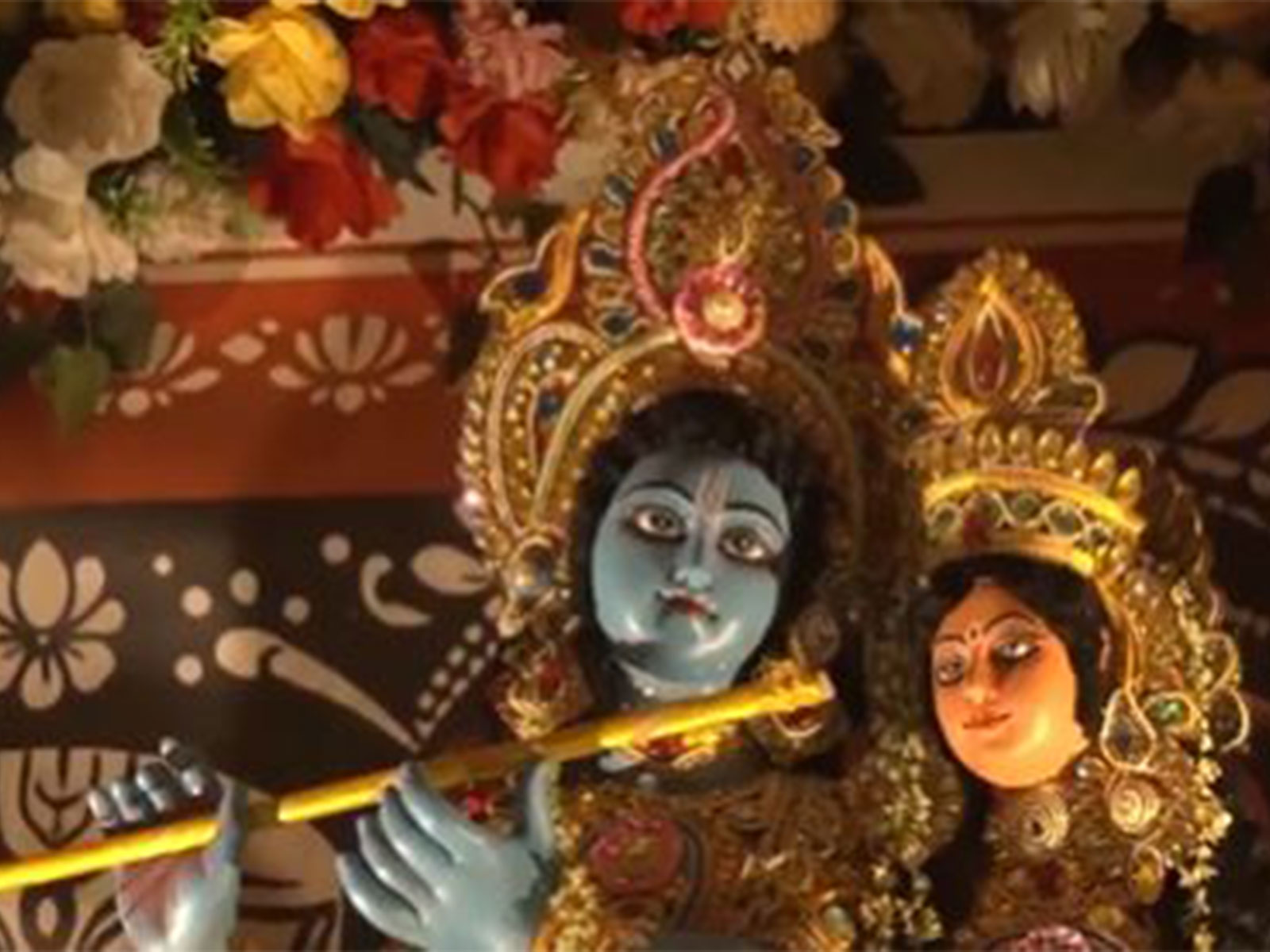 Visuals from Durga Puja pandal (Image source: ANI)