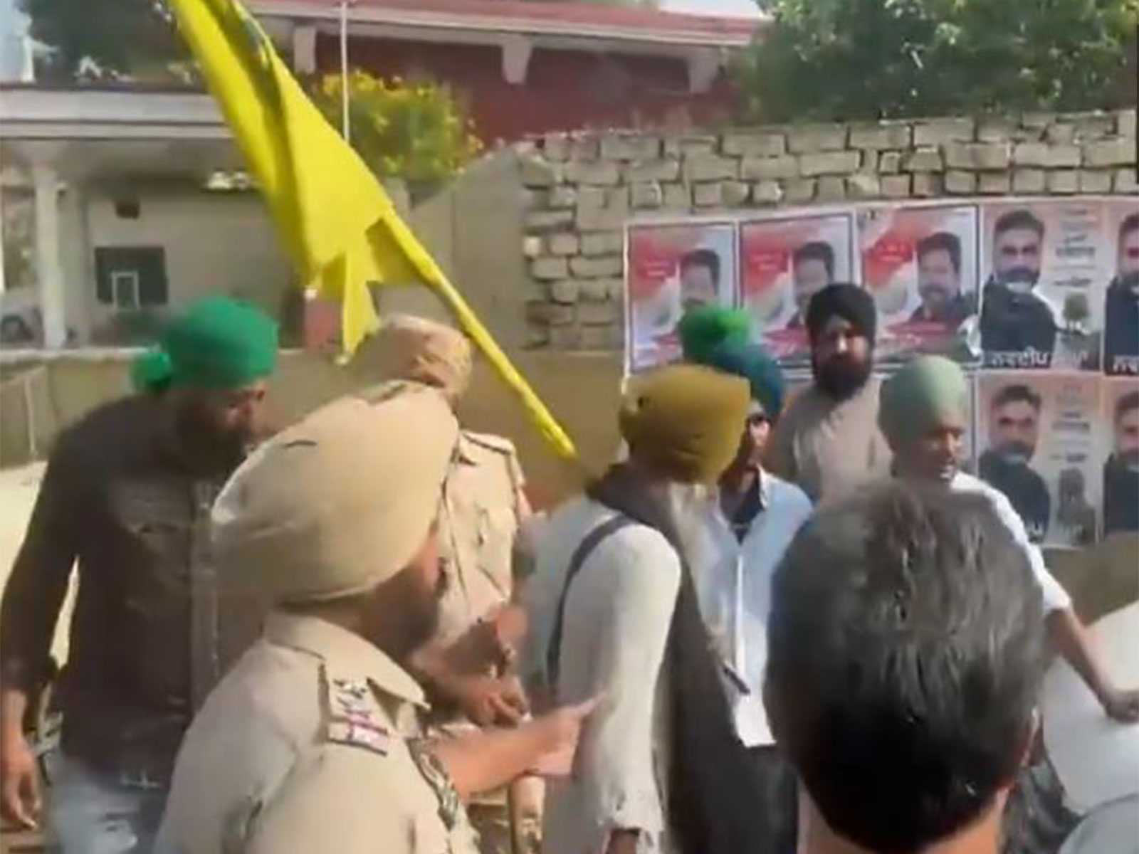  Protesters detained by the Police following the statewide shutdown call today over the murder of anti-drug activist Parvinder Singh Jhota (Photo/ANI)