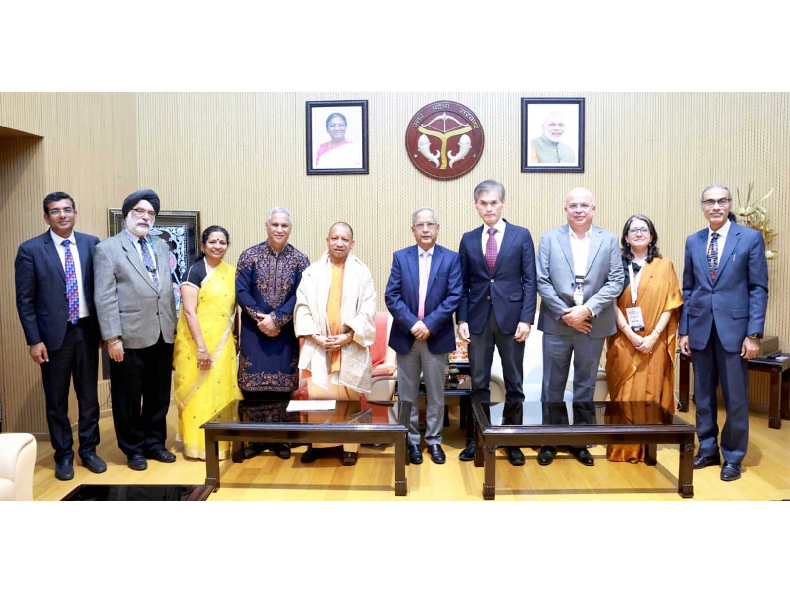 A delegation from Aavishkaar Group and Intellecap, led by Vineet Rai and U.K. Sinha, met the UP Chief Minister during the 2nd Sankalp Bharat Summit in Lucknow on Dec. 12, 2025