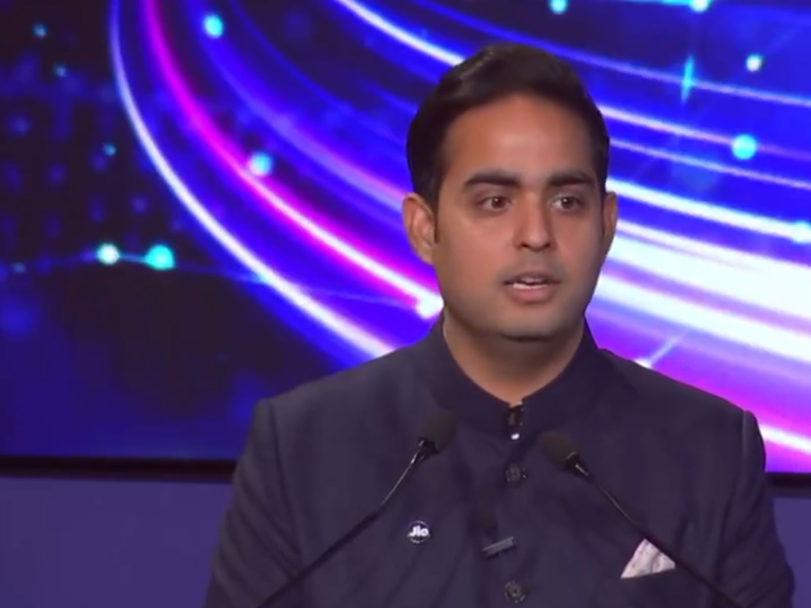 Akash Mukesh Ambani, Managing Director, JIO Platforms (Photo/ANI)