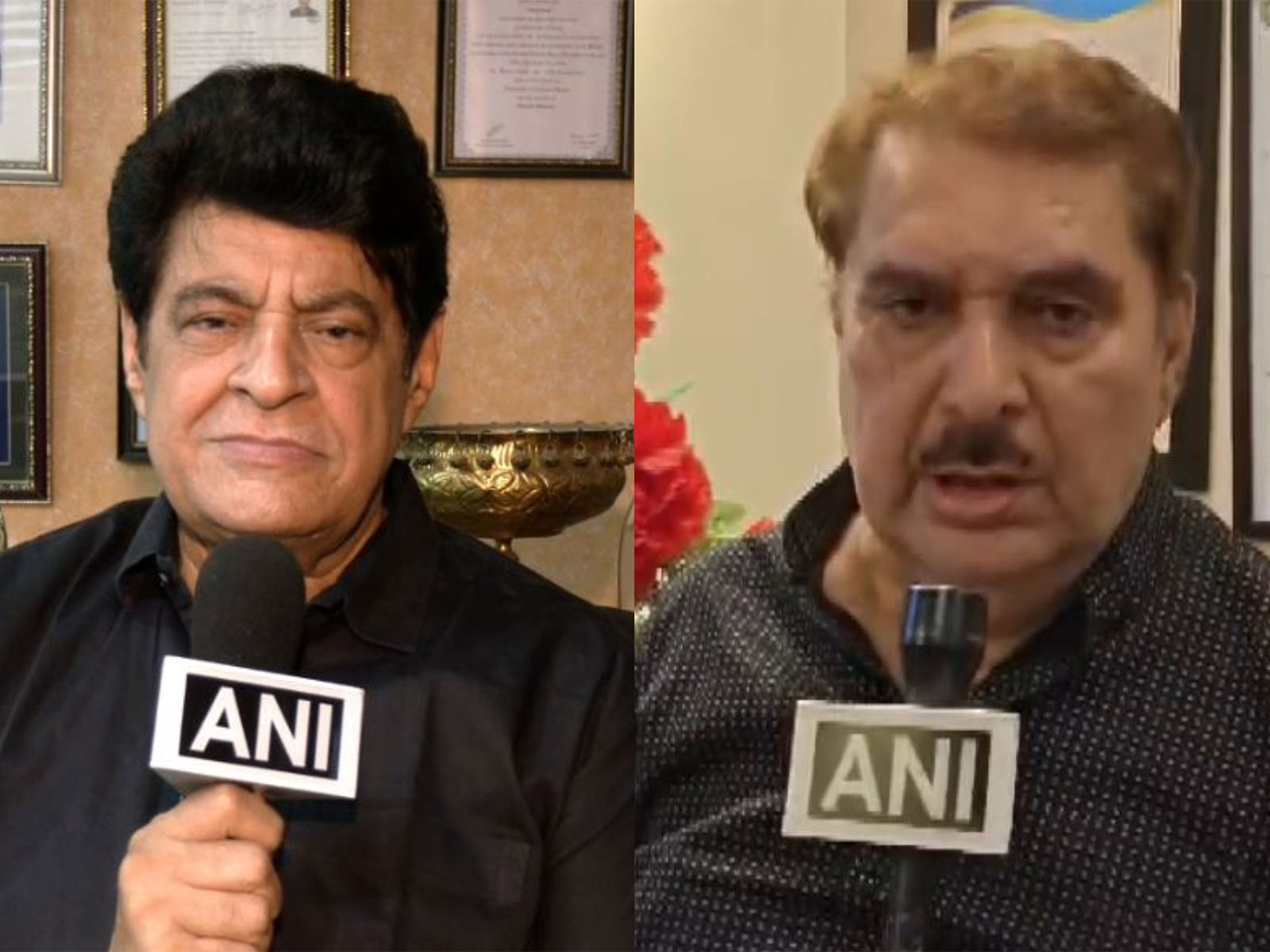 Veteran actors Raza Murad, Gajendra Chauhan (Photo/ANI)