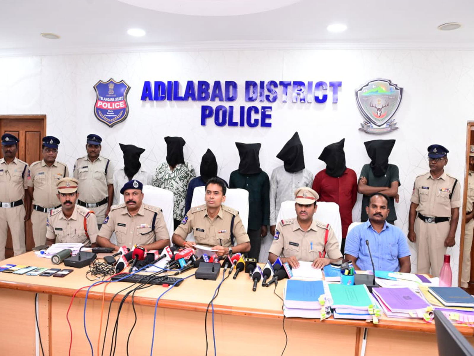 Adilabad Police, Telangana (Photo/ANI)