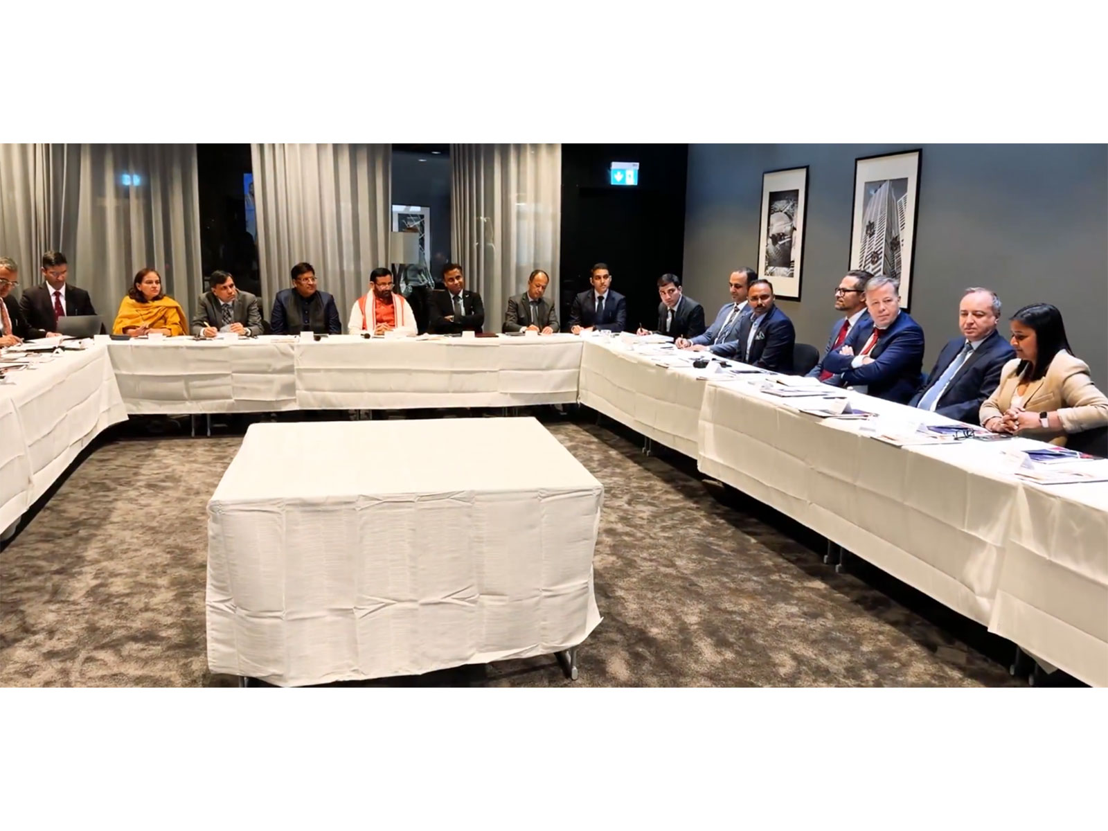 Haryana CM Nayab Singh Saini holds round table discussion with Swedish companies in Stockholm (Photo/Haryana CMO)