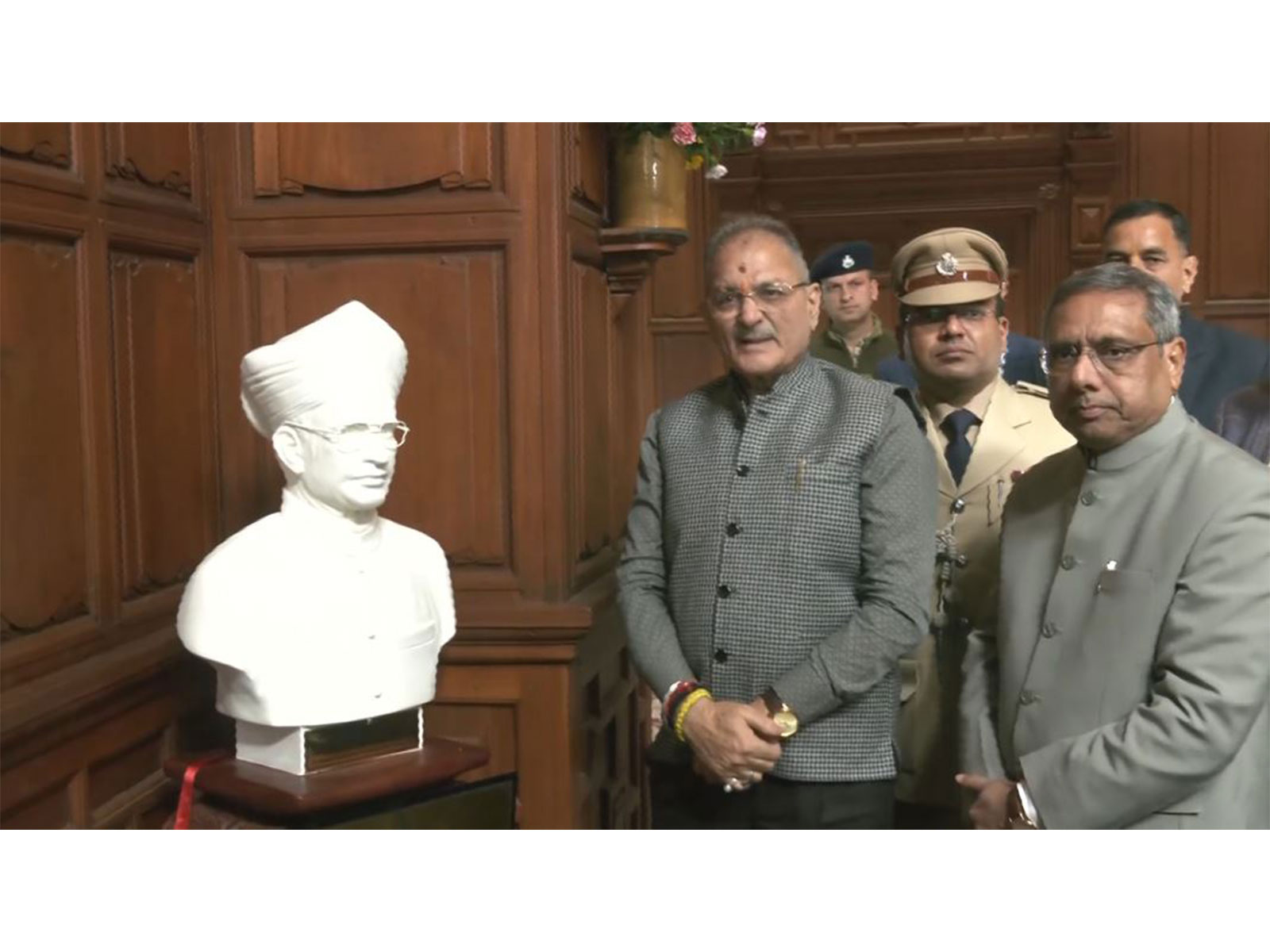 Governor Gupta unveiled a bust of Sarvepalli Radhakrishnan (Photo/ANI)