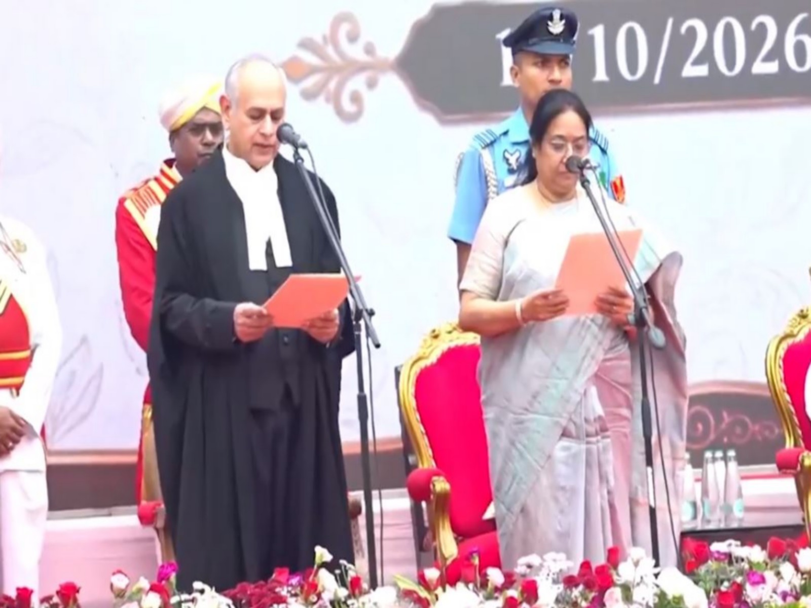 Newly appointed Karnataka Governor Sudha Yadav (Photo/ANI)