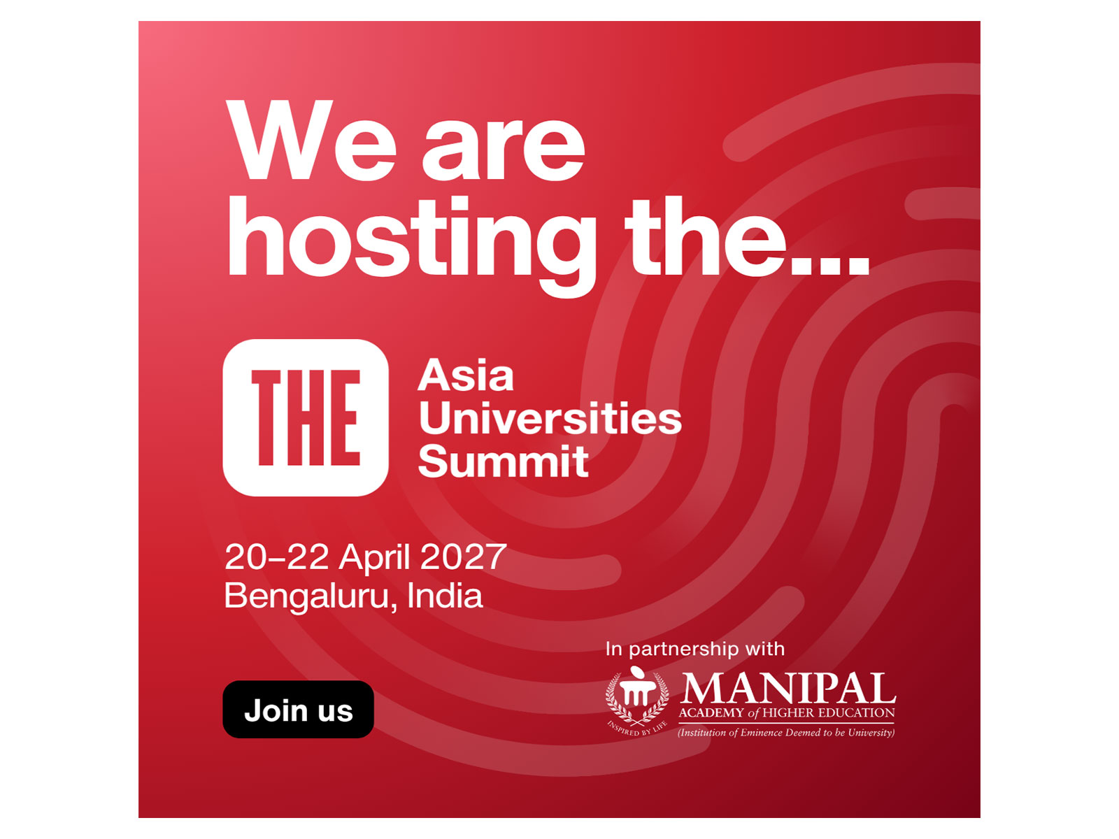 Times Higher Education Asia Universities Summit 2027