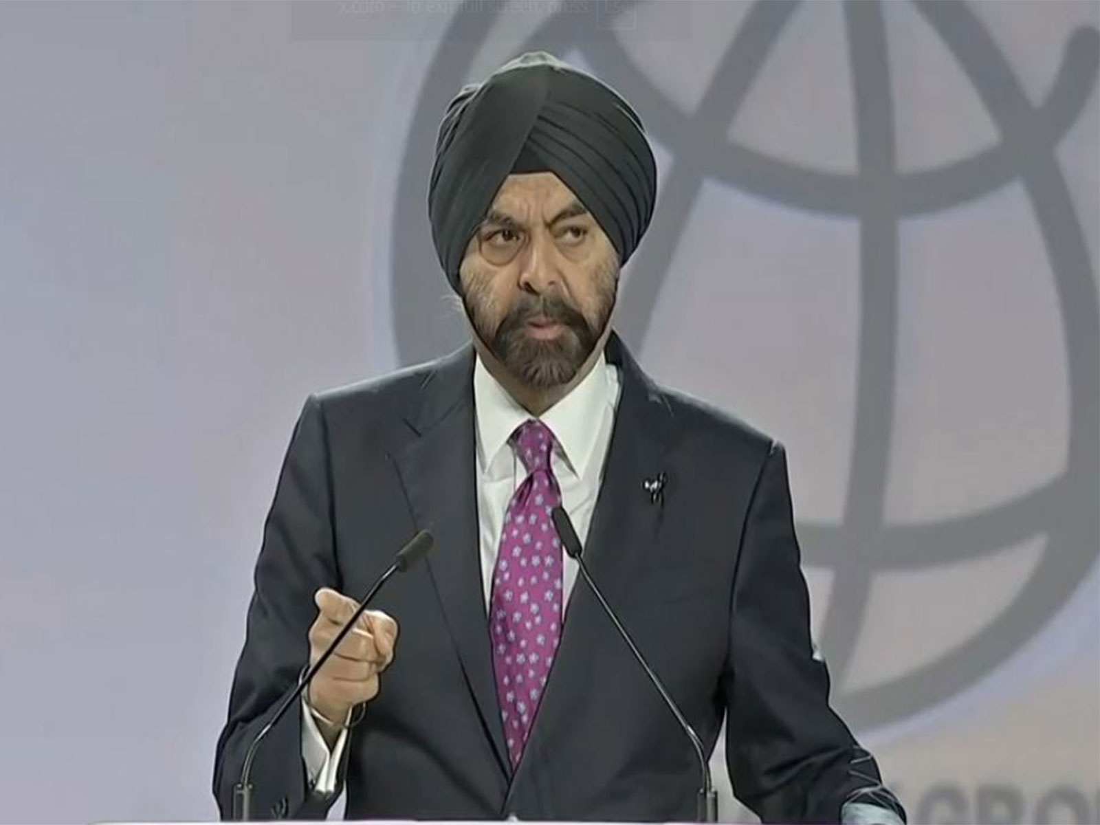 Ajay Banga (Photo/WorldBank/IMF TV via Reuters)