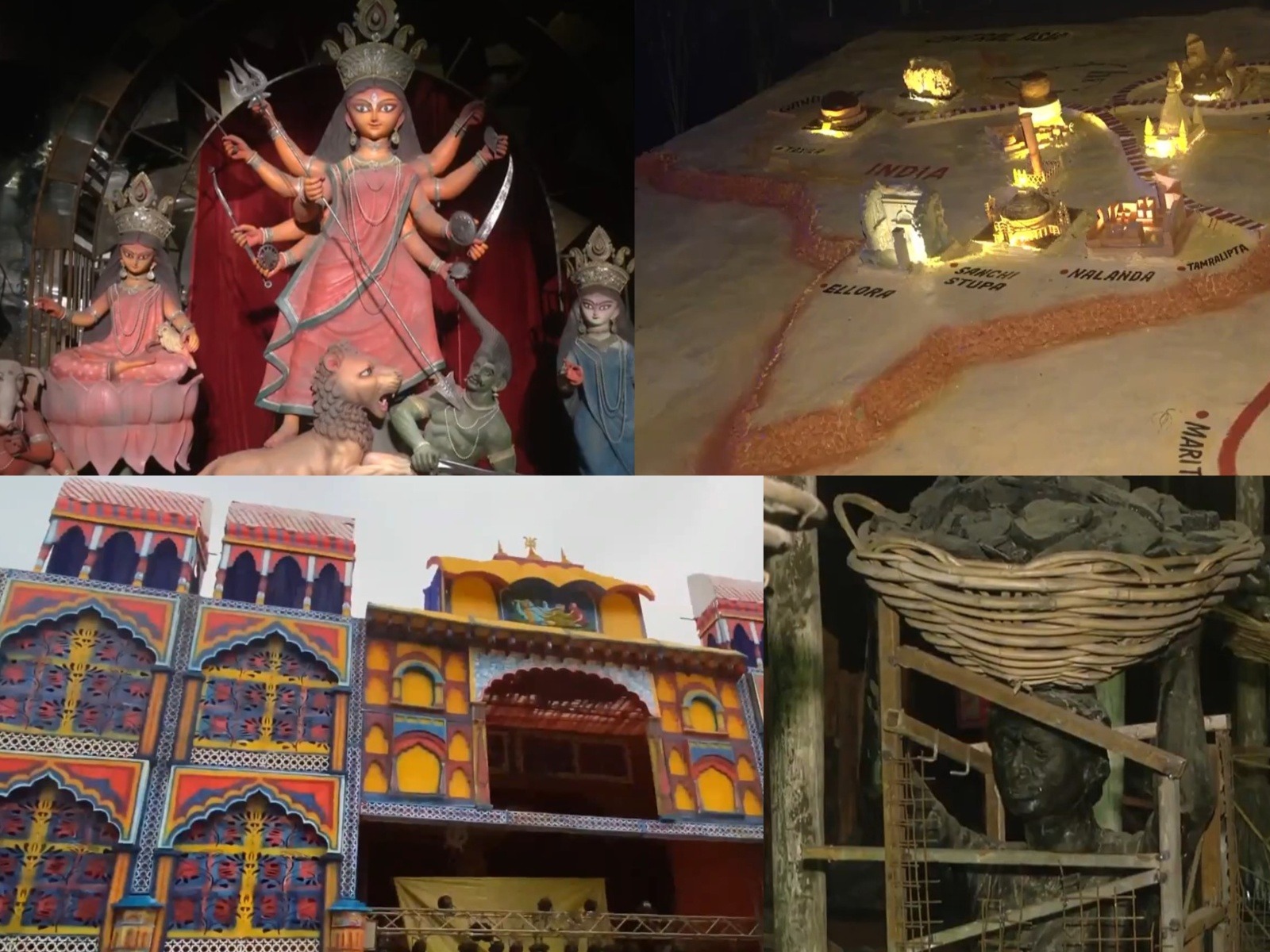 Durga Puja pandals across India showcase global temples theme (Photo: ANI)