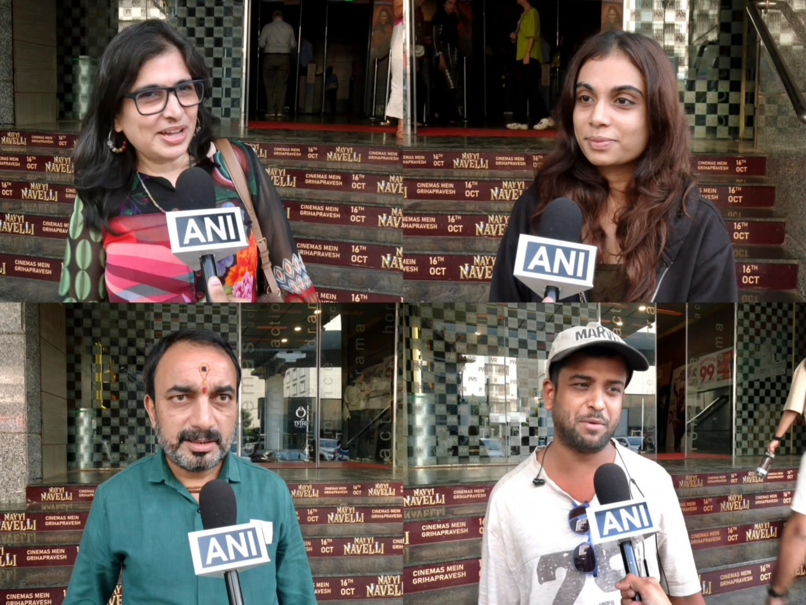 Cinemagoers after watching first day show of Yami Gautam's Nayyi Navelli (Photo/ANI)