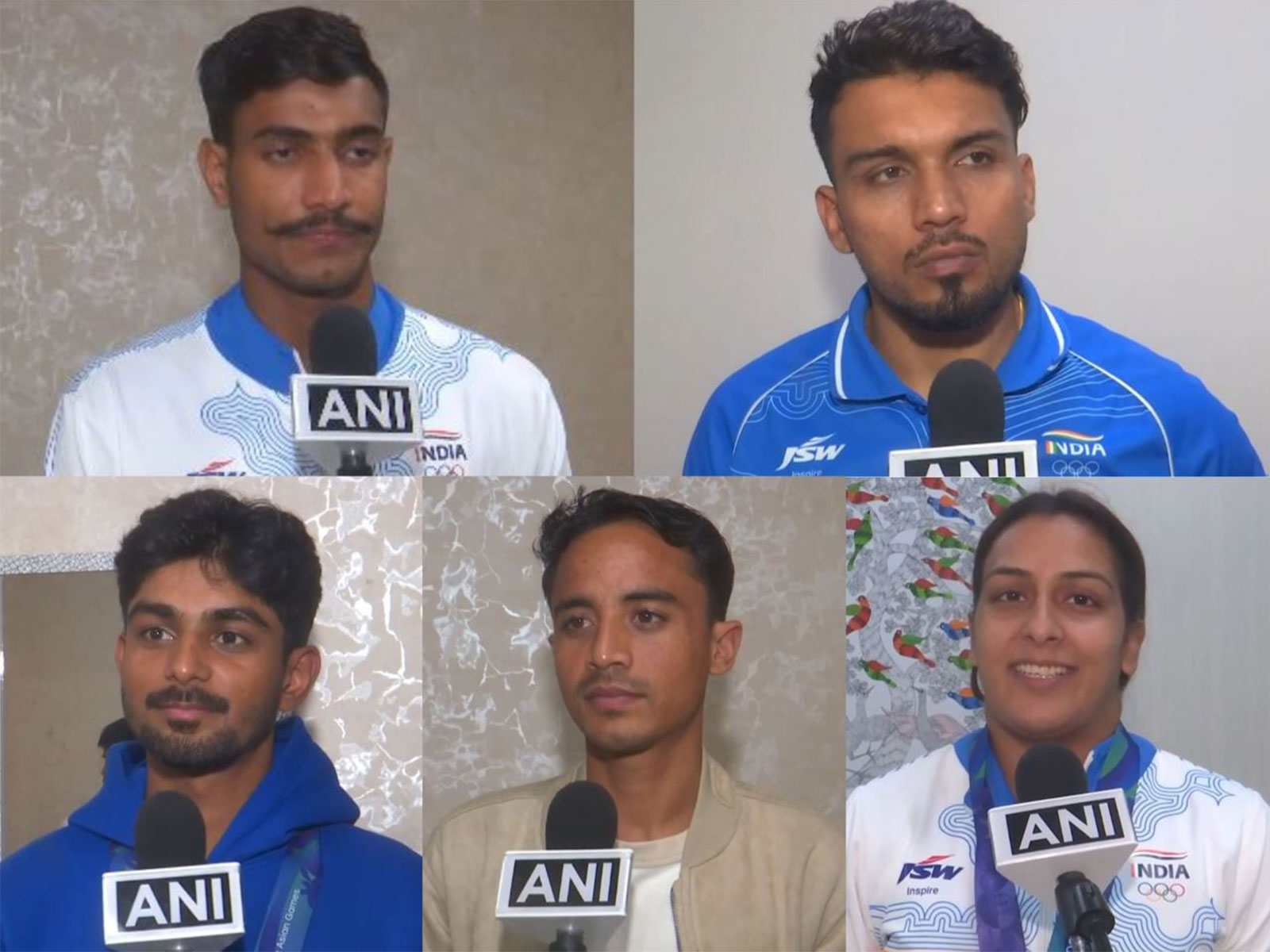 Sawan Barwal, Jay Meena, Arjun Deshwal, Devank Dalal and Pincky Balhara. (Photo/ANI)