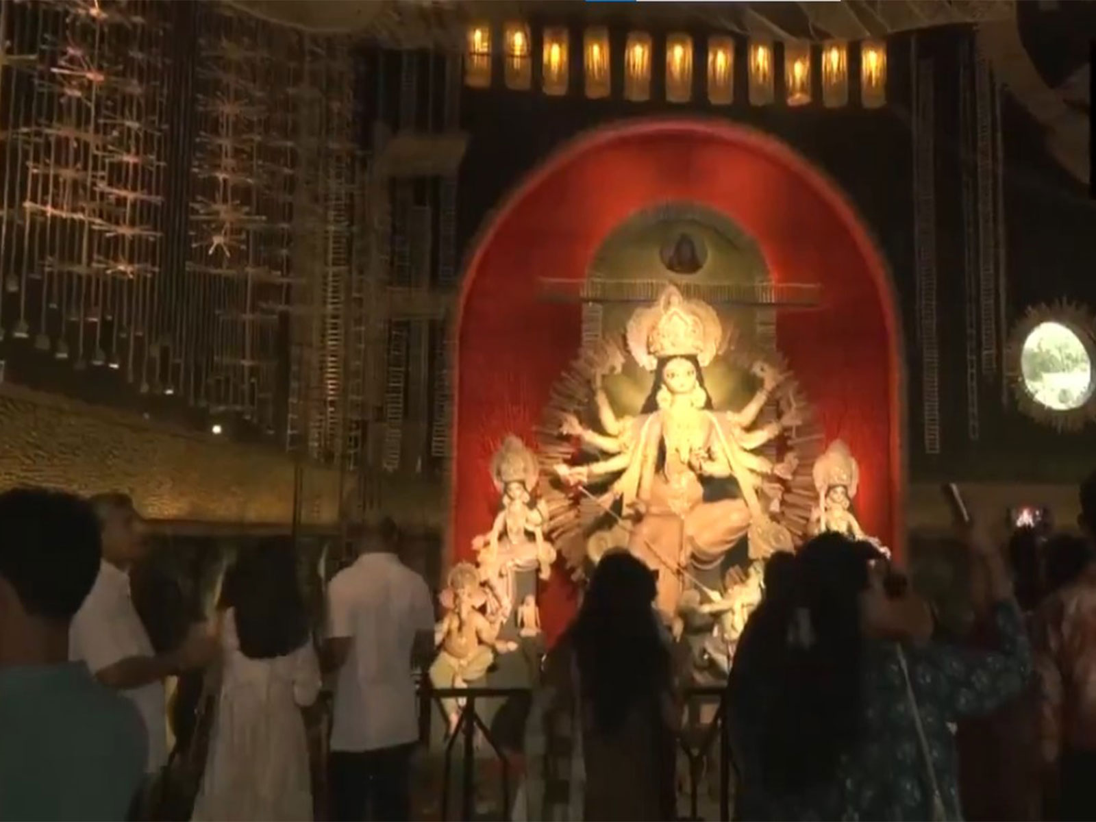  BC Block Residents’ Association’s Golden Jubilee Durga Puja celebration, Kolkata (Photo/ANI) 