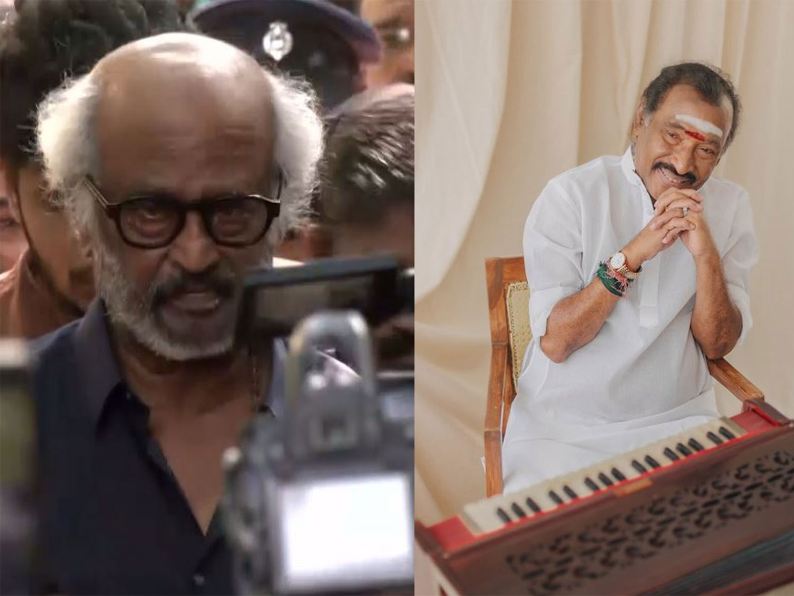 Rajinikanth arrives at late music composer Deva's residence (Photo/ANI/X@mkstalin)