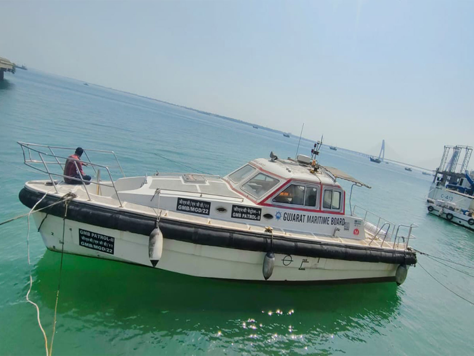 Visuals of Boat ambulance (Photo/Gujarat CMO)