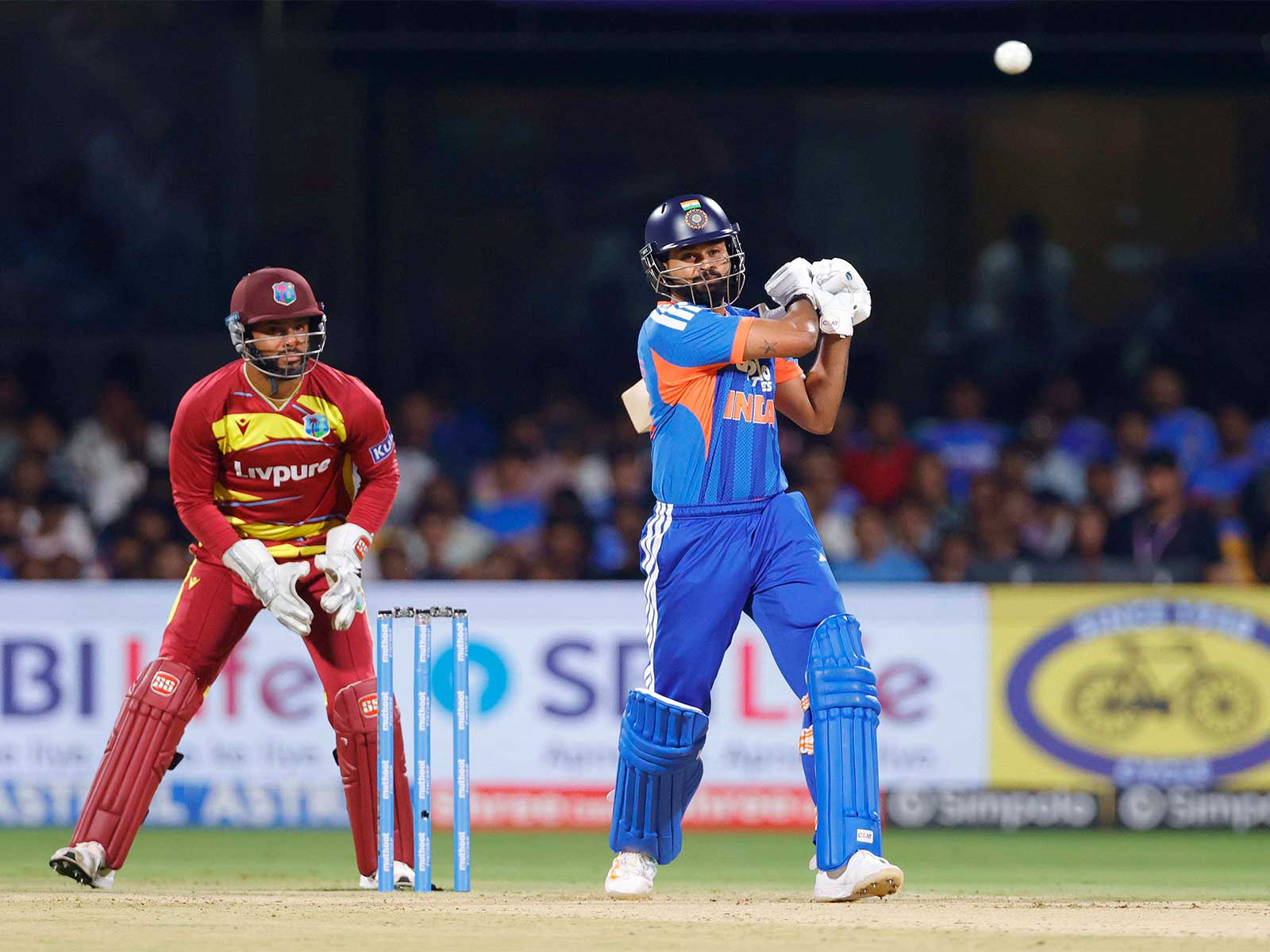 Indian skipper Shreyas Iyer in action. (Photo: @BCCI X)