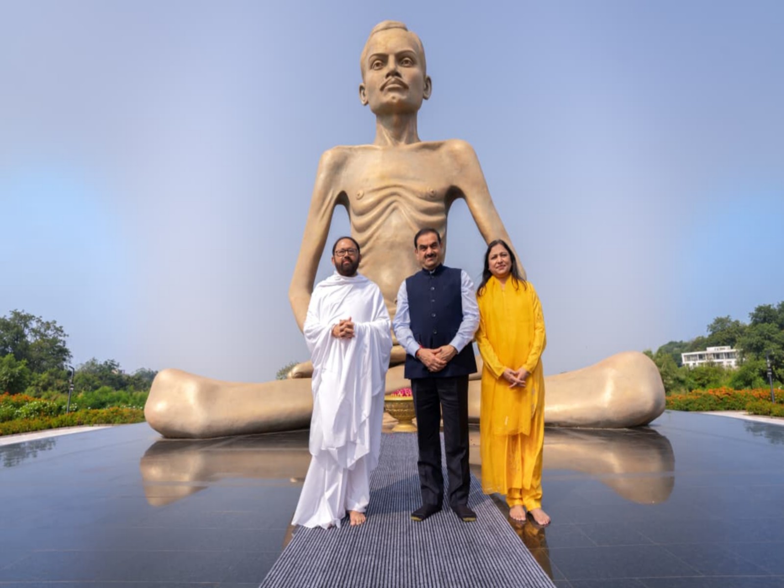 Gautam Adani,  Dr Priti Adani visit Shrimad Rajchandra Ashram (Photo/Adani Group)