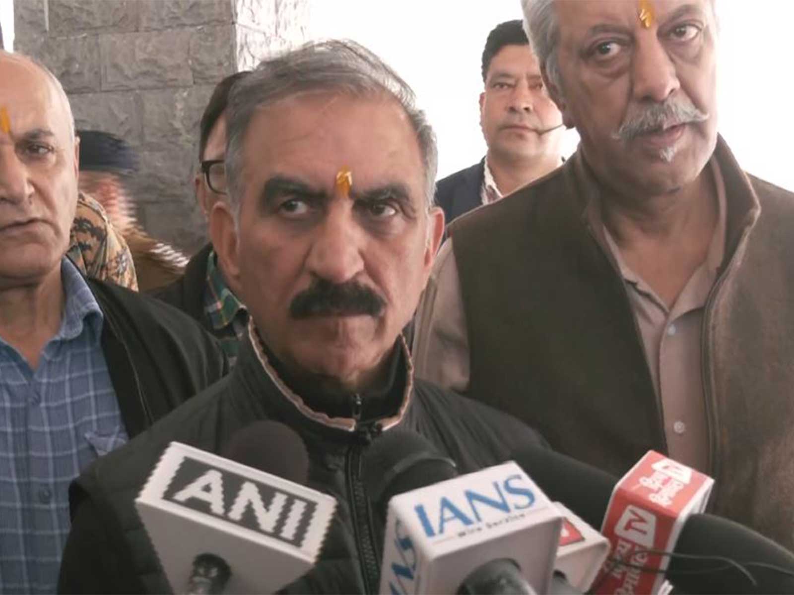 Himachal Pradesh Chief Minister Sukhvinder Singh Sukhu (Photo/ANI)