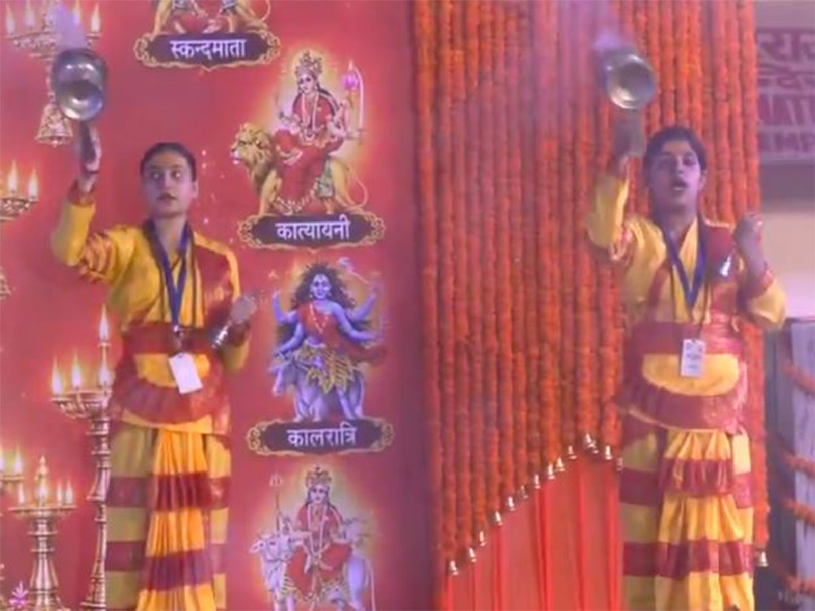 Young girls perform daily aarti at Jammu’s historic Raghunath Ji Temple (Photo/ANI)