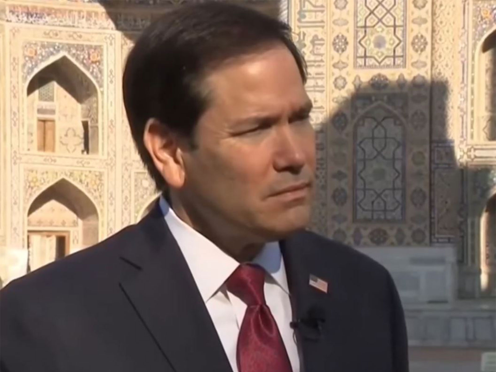 US Secretary of State Marco Rubio in Uzbekistan (Photo/US Network pool via Reuters)