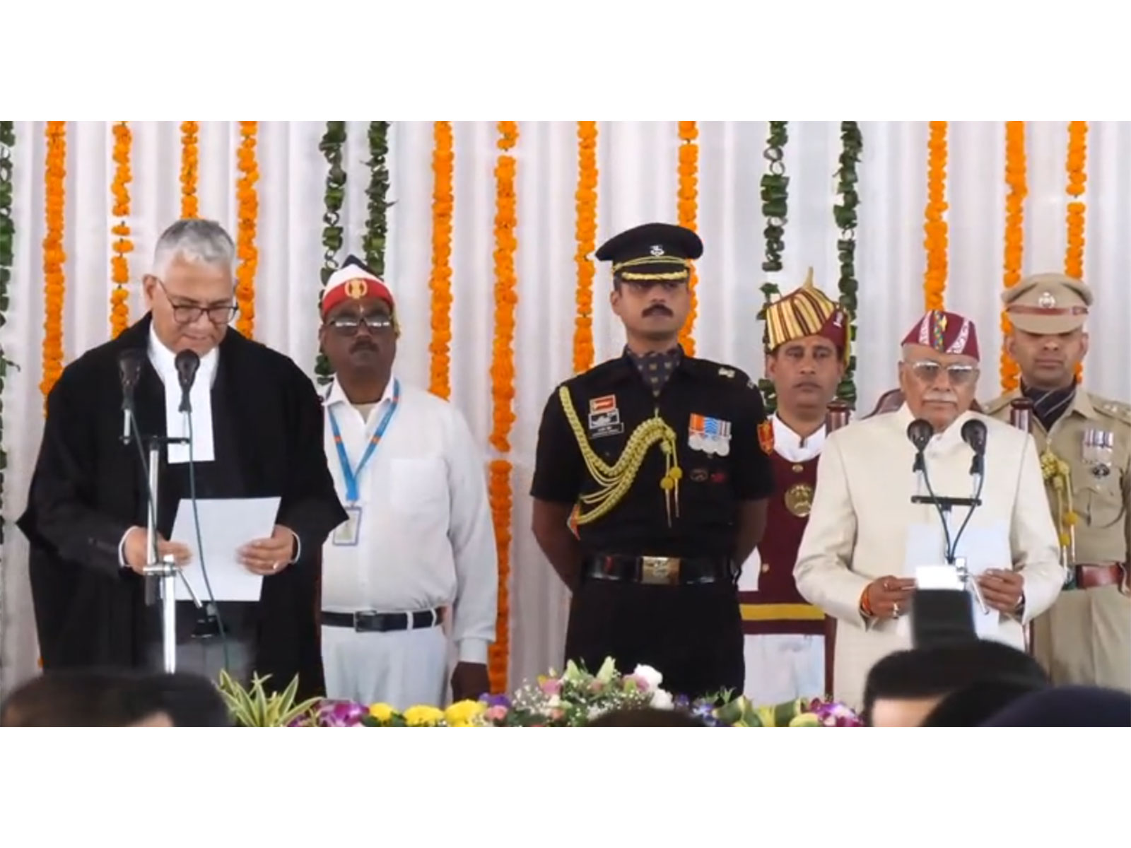 Dhal Singh Bisen takes oath as Uttarakhand Governor (Photo/ANI)
