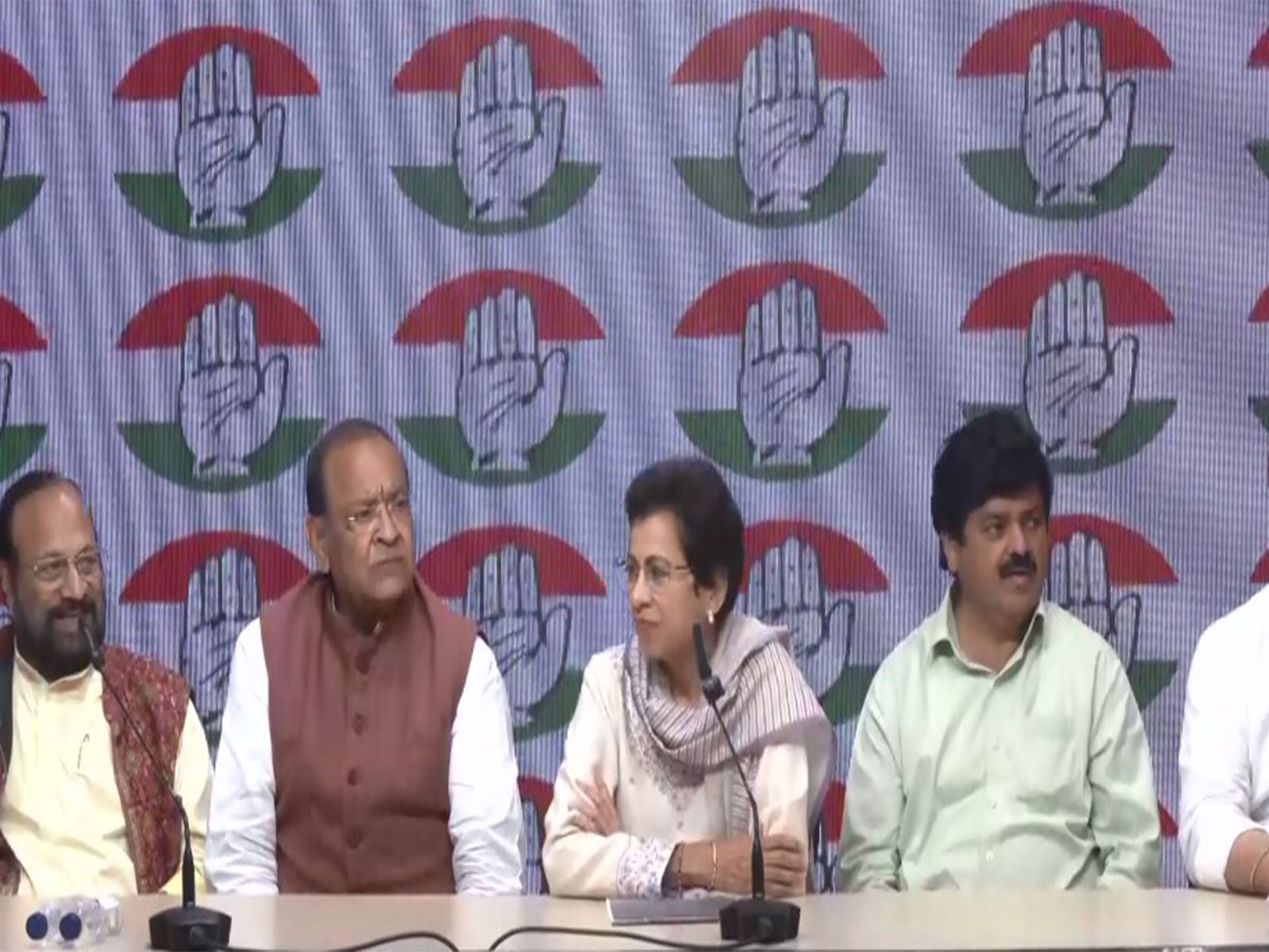 Kumari Selja (AICC General Secretary), Ganesh Godiyal (Uttarakhand Congress President) And Yashpal Arya (Congress) Press Conference  (Photo/ANI)