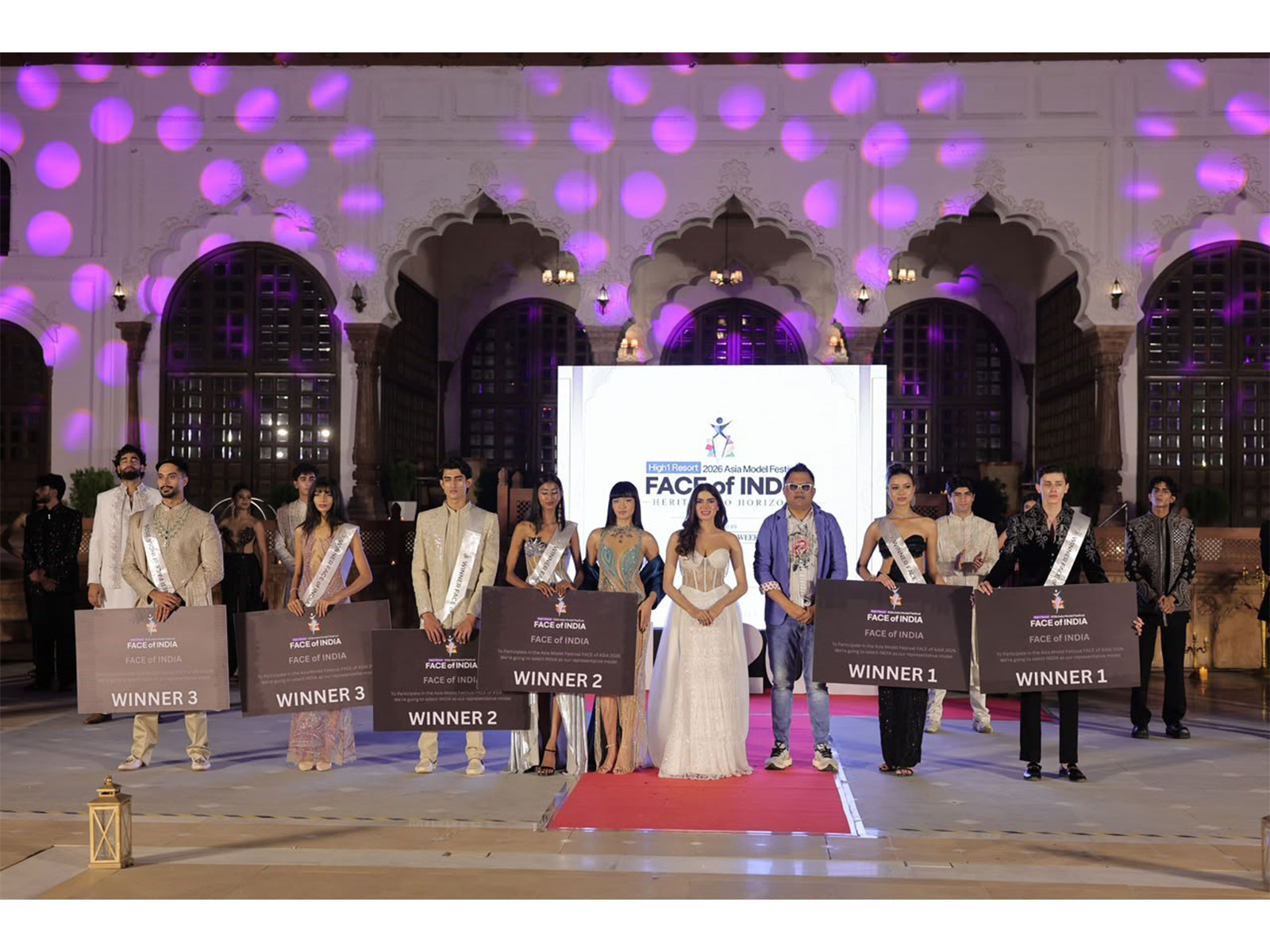 Face of India 2026 title holders and finalists at Sadar Manzil, Bhopal.