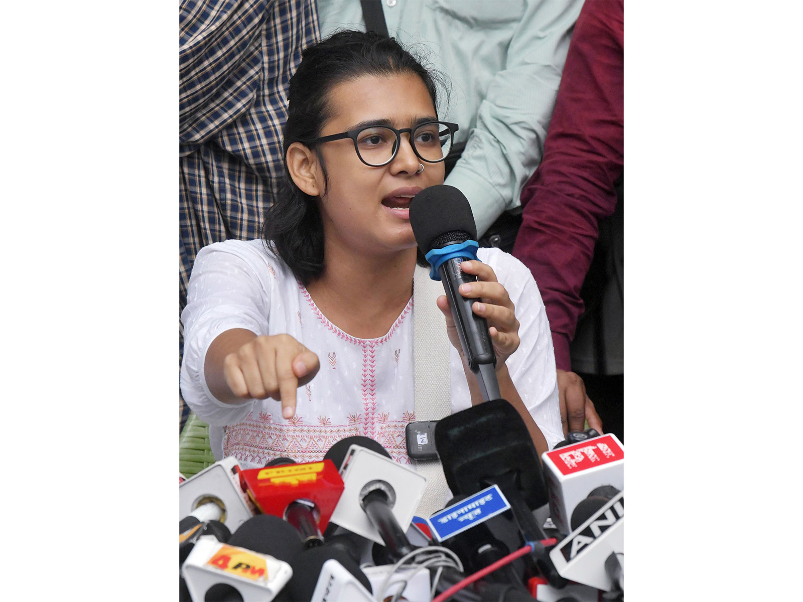 AISA President Neha Bora (Photo/ANI)