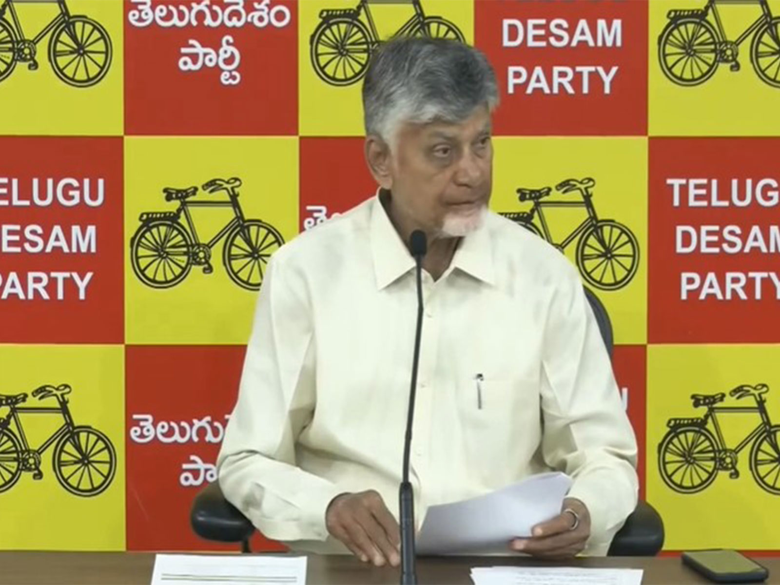 Andhra Pradesh CM Chandrababu Naidu (Photo/ANI)