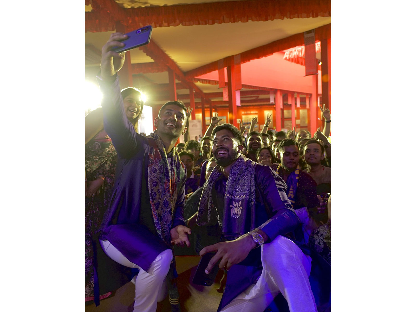 KKR celebrate Bengal’s Kantha heritage, championing women’s empowerment during Durga Puja. (Photo/KKR)