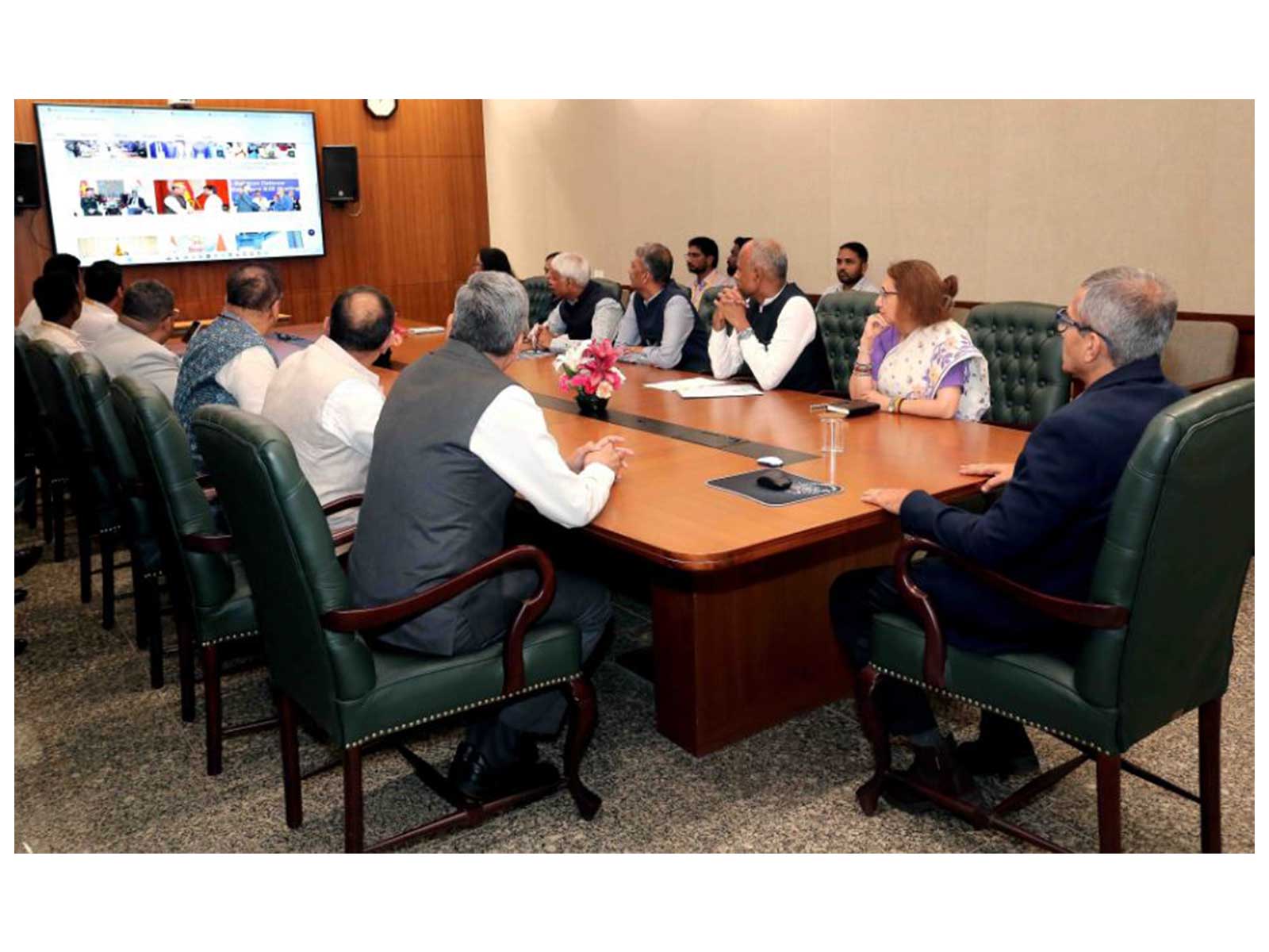 Defence Secretary Rajesh Kumar Singh launched revamped MoD and DoD websites(Photo:X/@SpokespersonMoD)