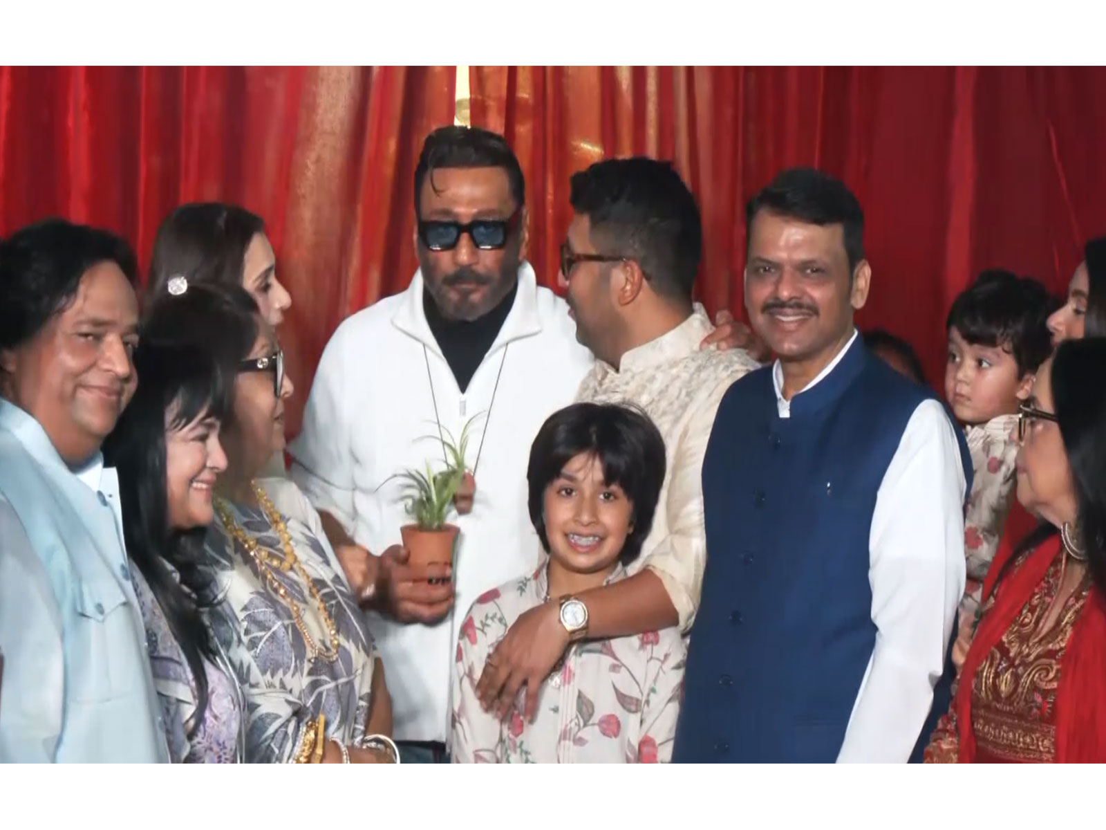 Bappi Lahiri naming ceremony attended by CM Fadnavis and Jackie Shroff (Photo/ANI)