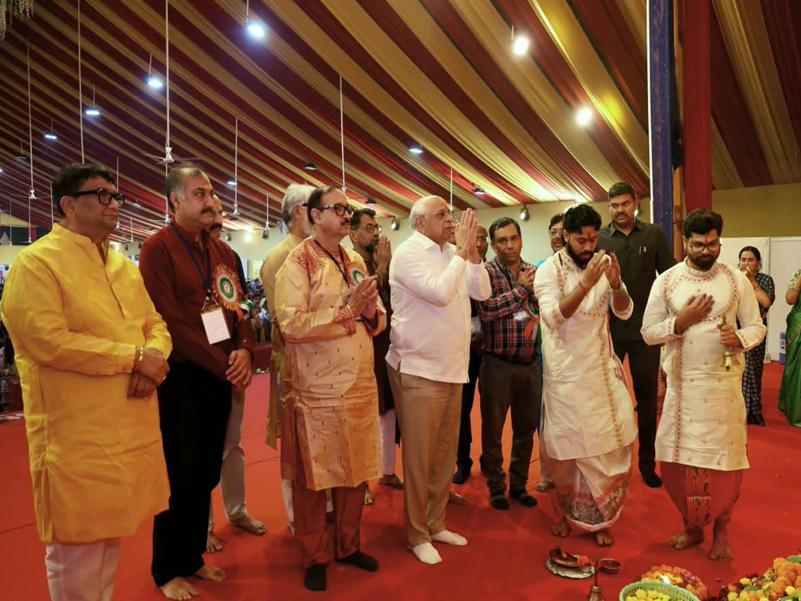 Gujarat CM Bhupendra Patel participates in 89th Kalibari Durga Puja Mahotsav (Photo/Gujarat CMO)