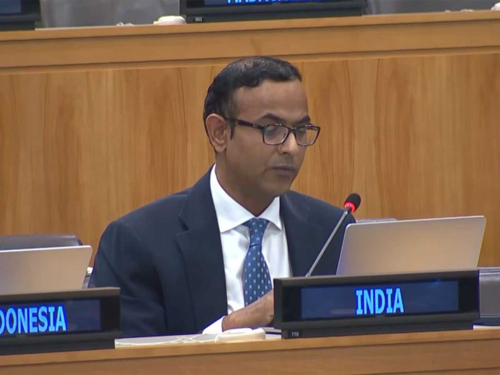 Counsellor at the Permanent Mission of India to the United Nations, Surendra Adhana (Photo/X/@IndiaUNNewYork)