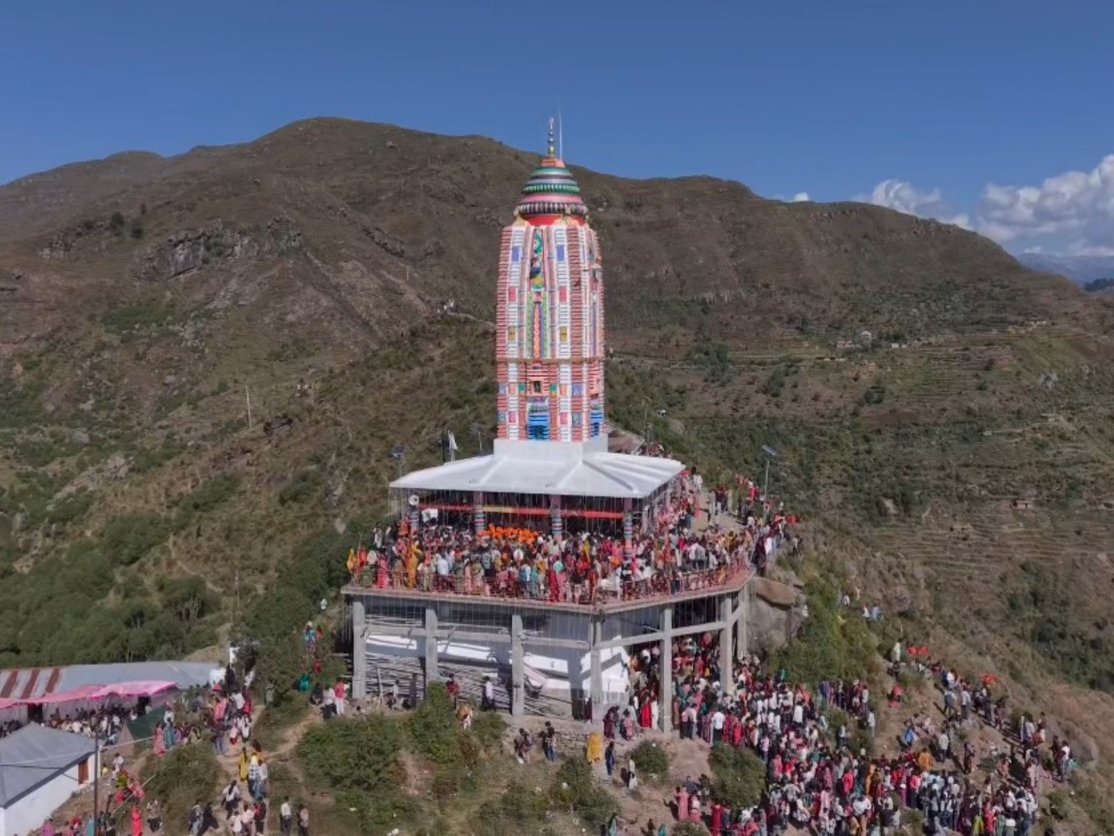 Mata Marada Shrine in Tehsil Ghordi of Udhampur (Photo/ANi)