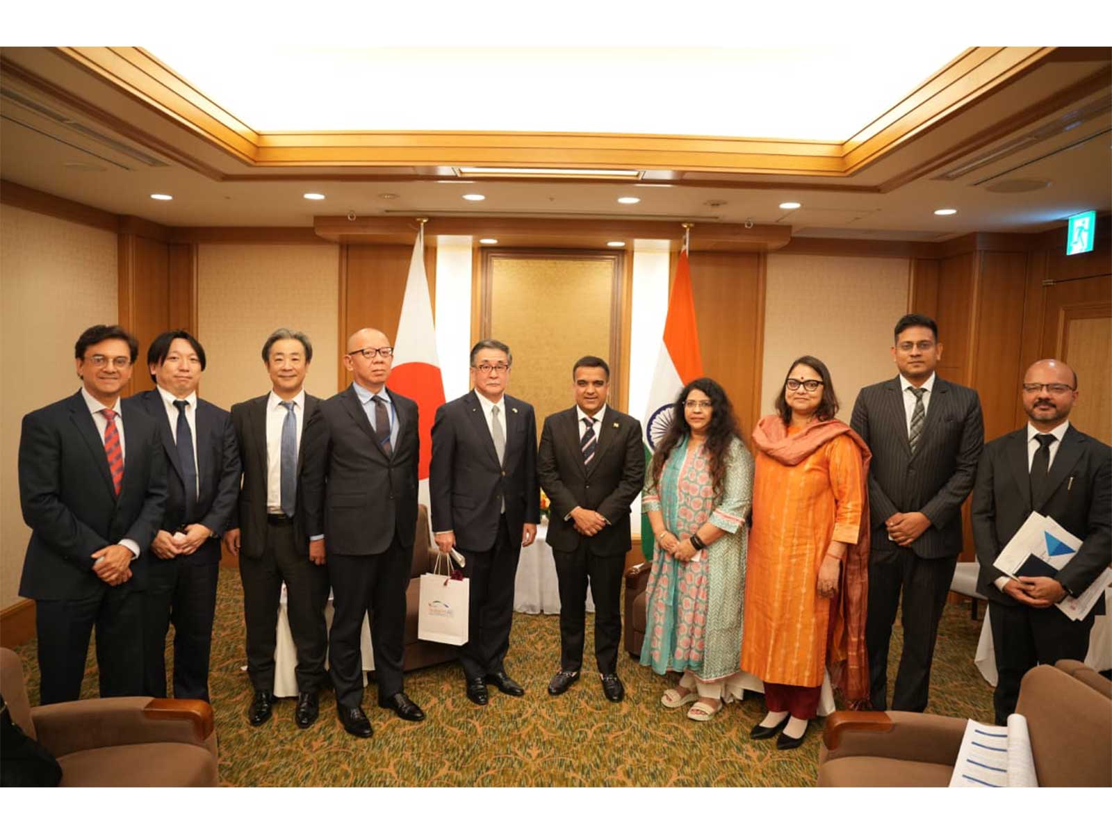 Gujarat Deputy CM meets Japanese firms (Photo/ANI)