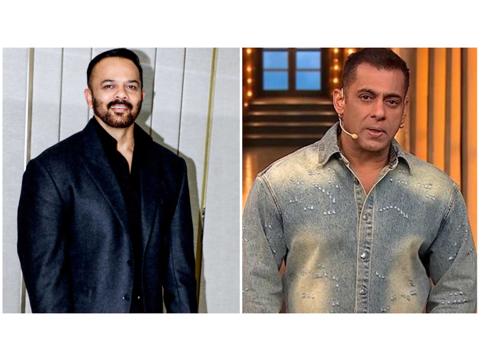 Rohit Shetty (L) Salman Khan (R) (Photo/ANI/instagram/@beingsalmankhan)