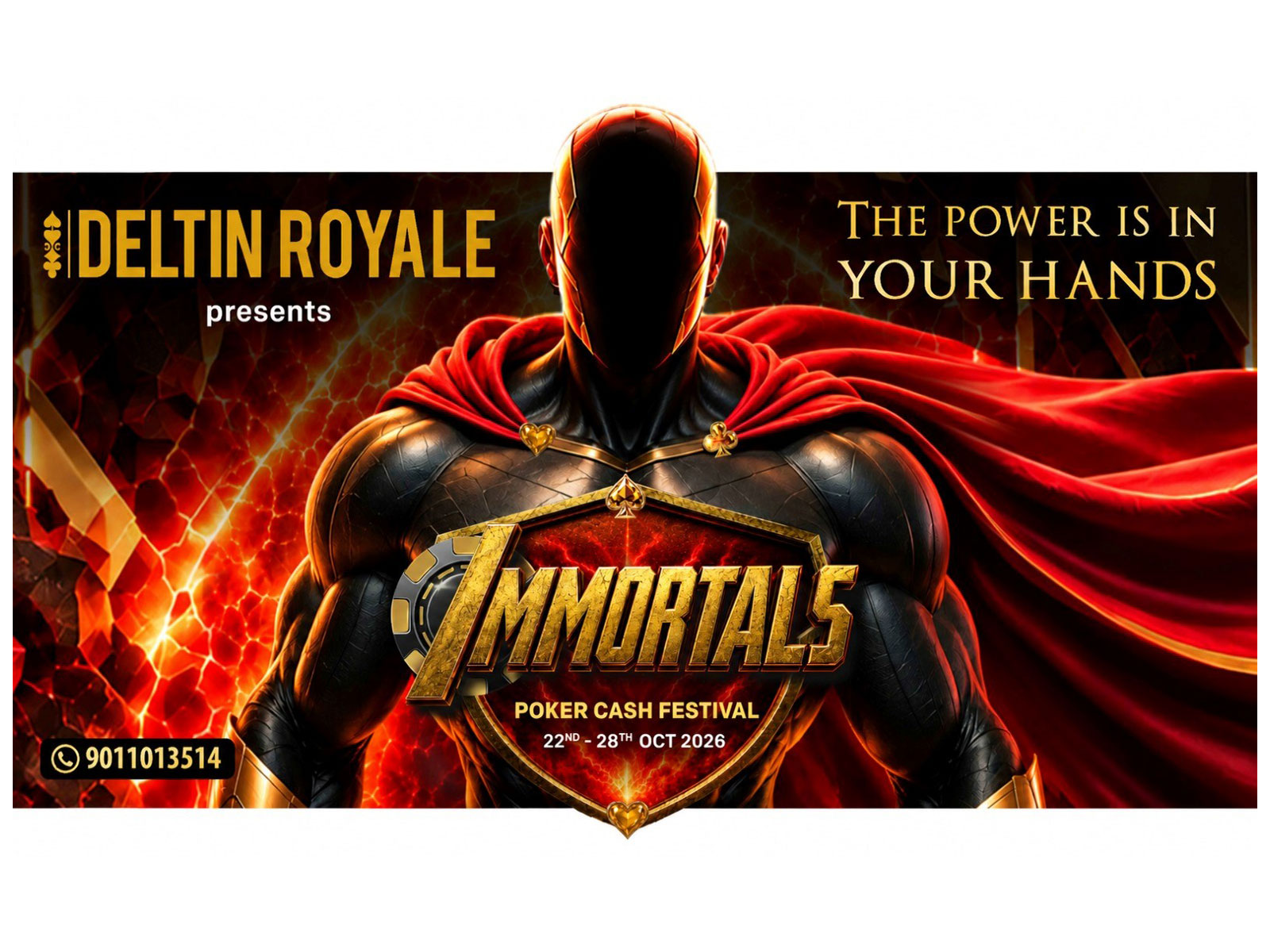 Deltin Unveils ‘IMMORTALS’ 2026 A week of poker, prizes and celebration at Deltin Royale, Goa