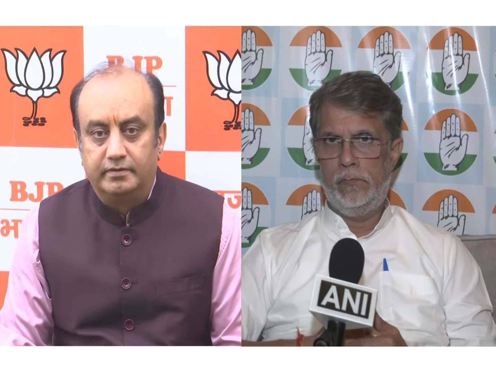 Sudhanshu Trivedi (Left/ANI) Pawan Khera (Right/ANI)