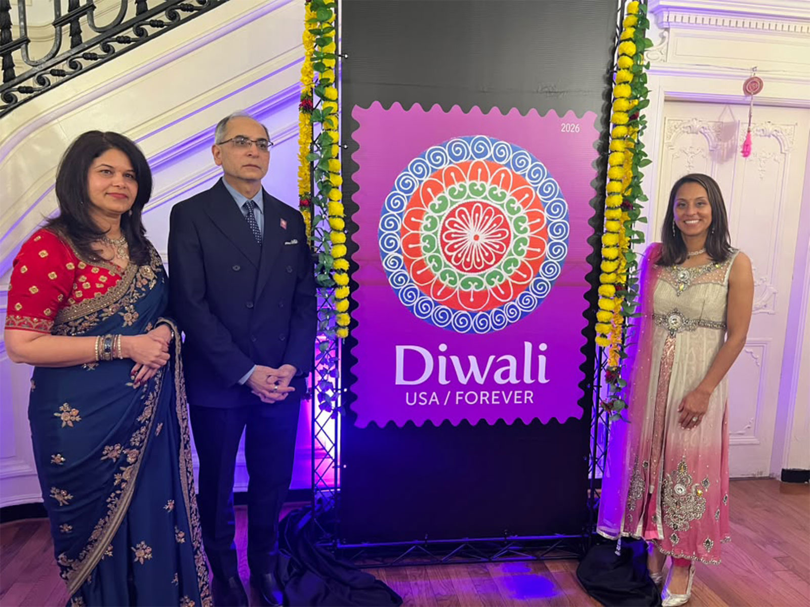 US Postal Service releases 2026 Diwali Forever Stamp (Photo/ANI)