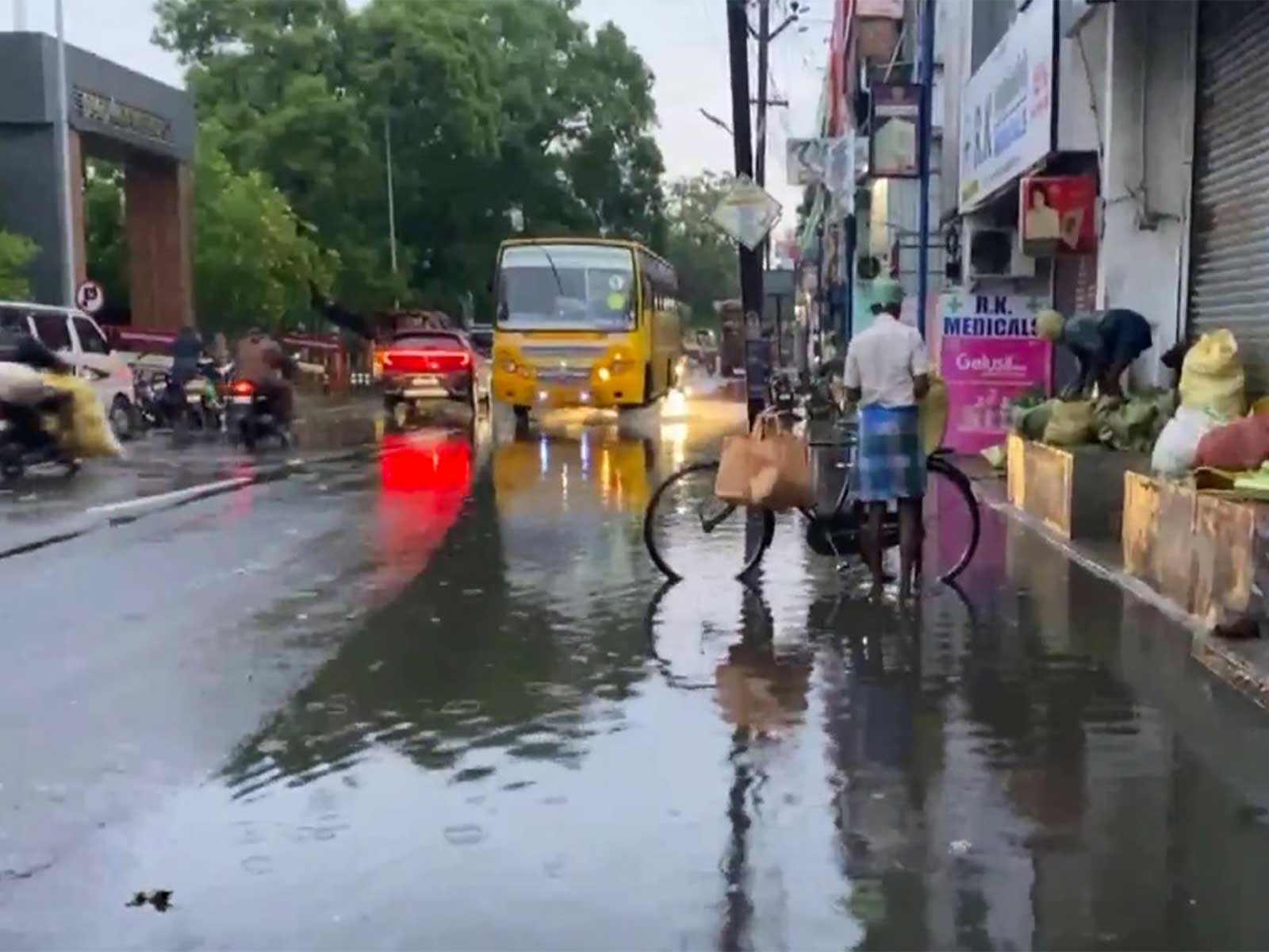 Heavy rainfall continues in Tamil Nadu (Photo/ANI)