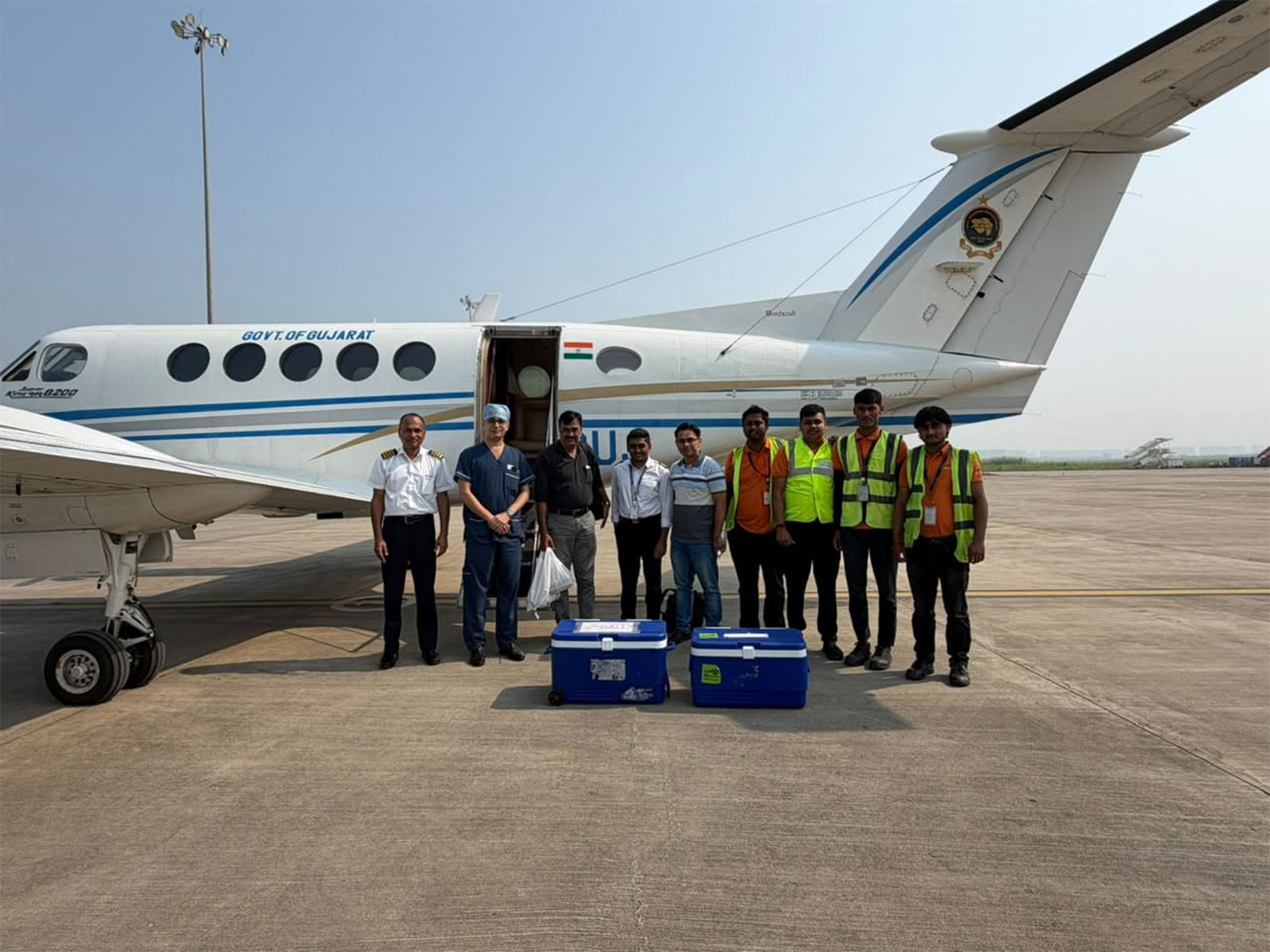 Gujarat Government’s 24x7 air ambulance (Photo/GujaratCMO)
