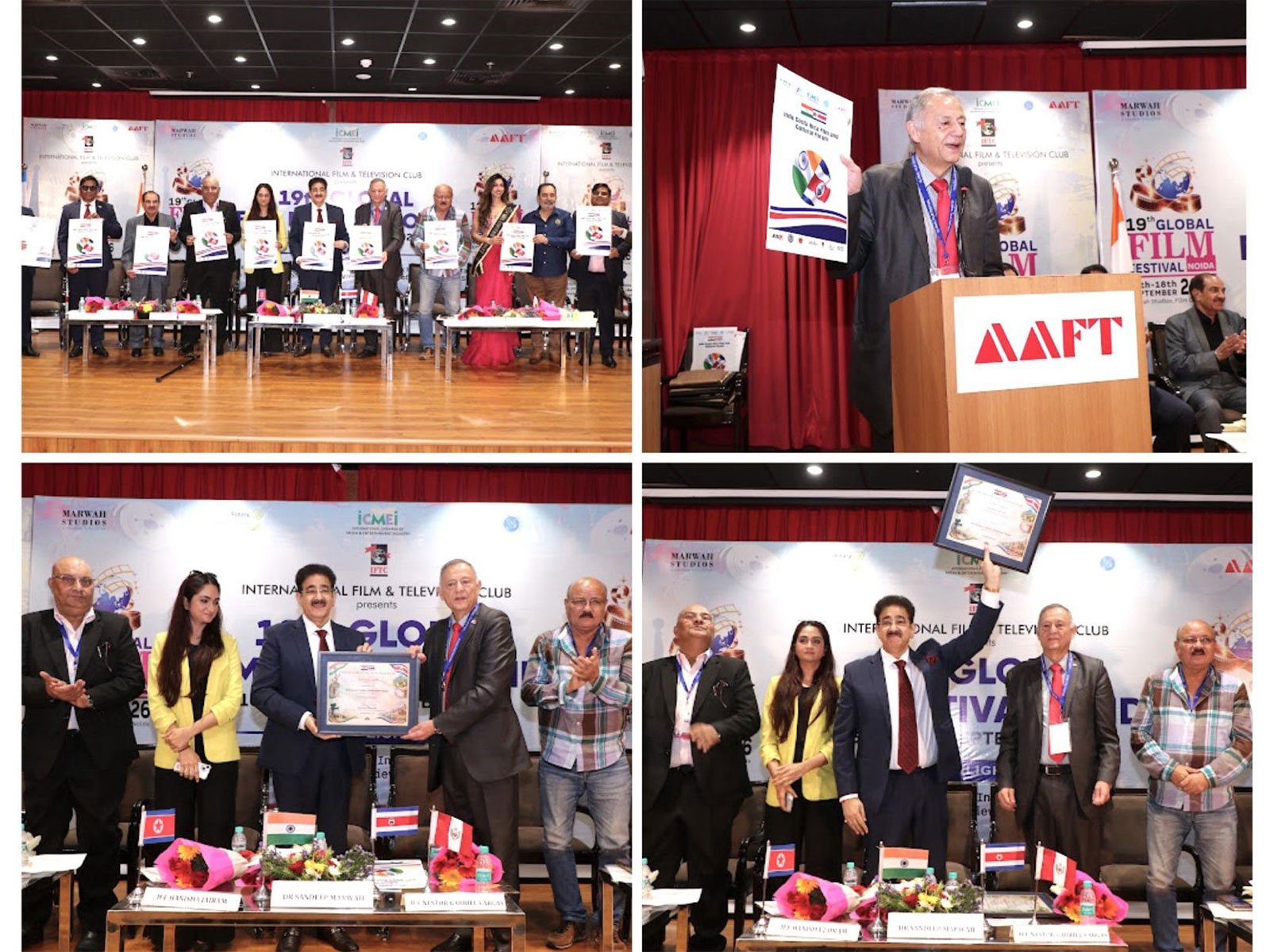 Indo Costa Rica Film and Cultural Forum Launched at 19th Global Film Festival Noida