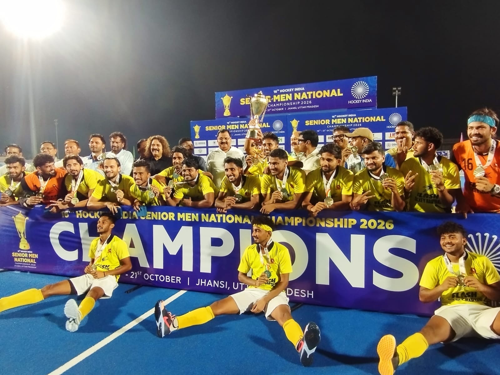 Hockey Haryana lifting 16th Hockey India Senior National Championship 2026 (Image: HI)