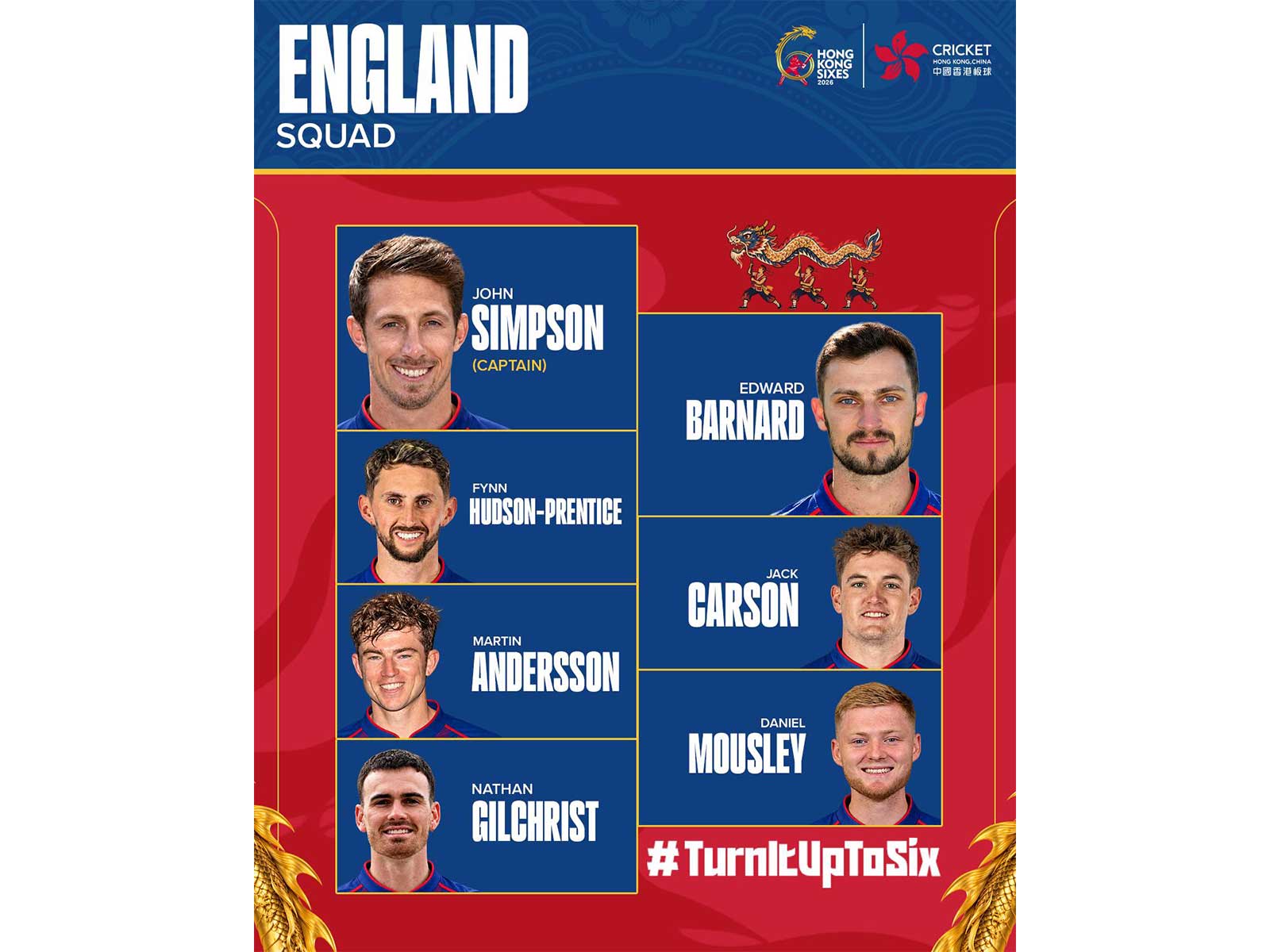 England for Hong Kong Sixes (Image: Cricket Hong Kong)