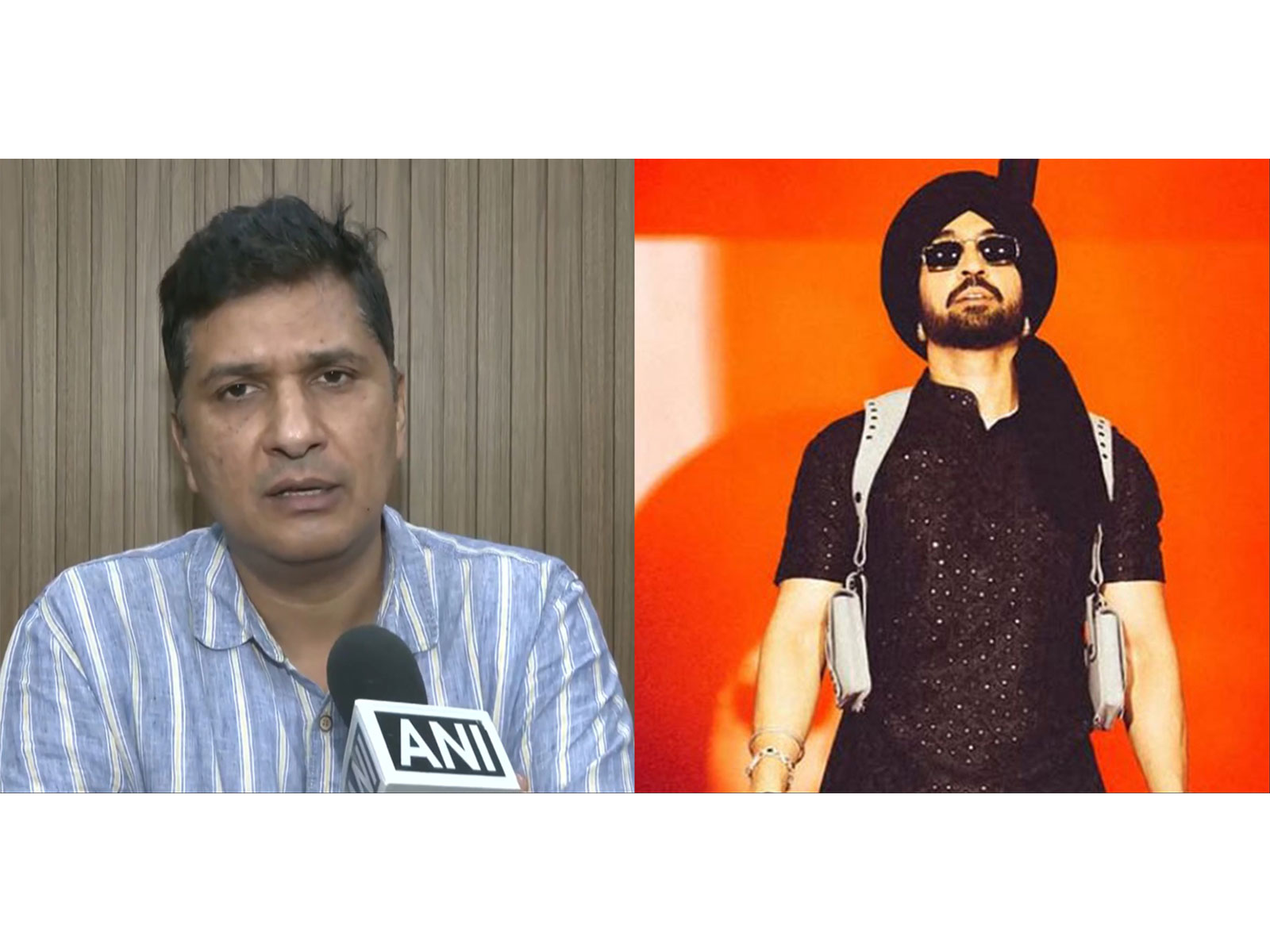 Saurabh Bhardwaj (Photo/ANI) and Diljit Dosanjh (Photo/Instagram/@diljitdosanjh)