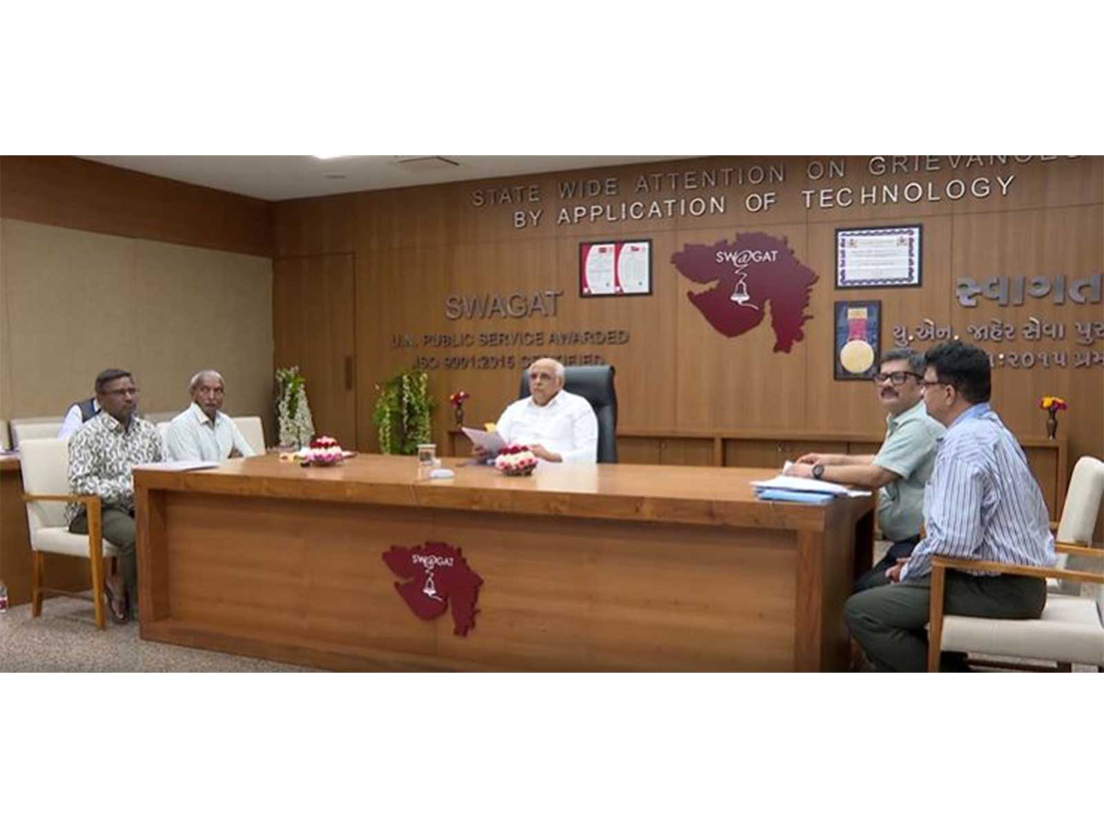 Gujarat Chief Minister Bhupendra Patel chairs the October 2026 State SWAGAT programme (Photo/CMO)