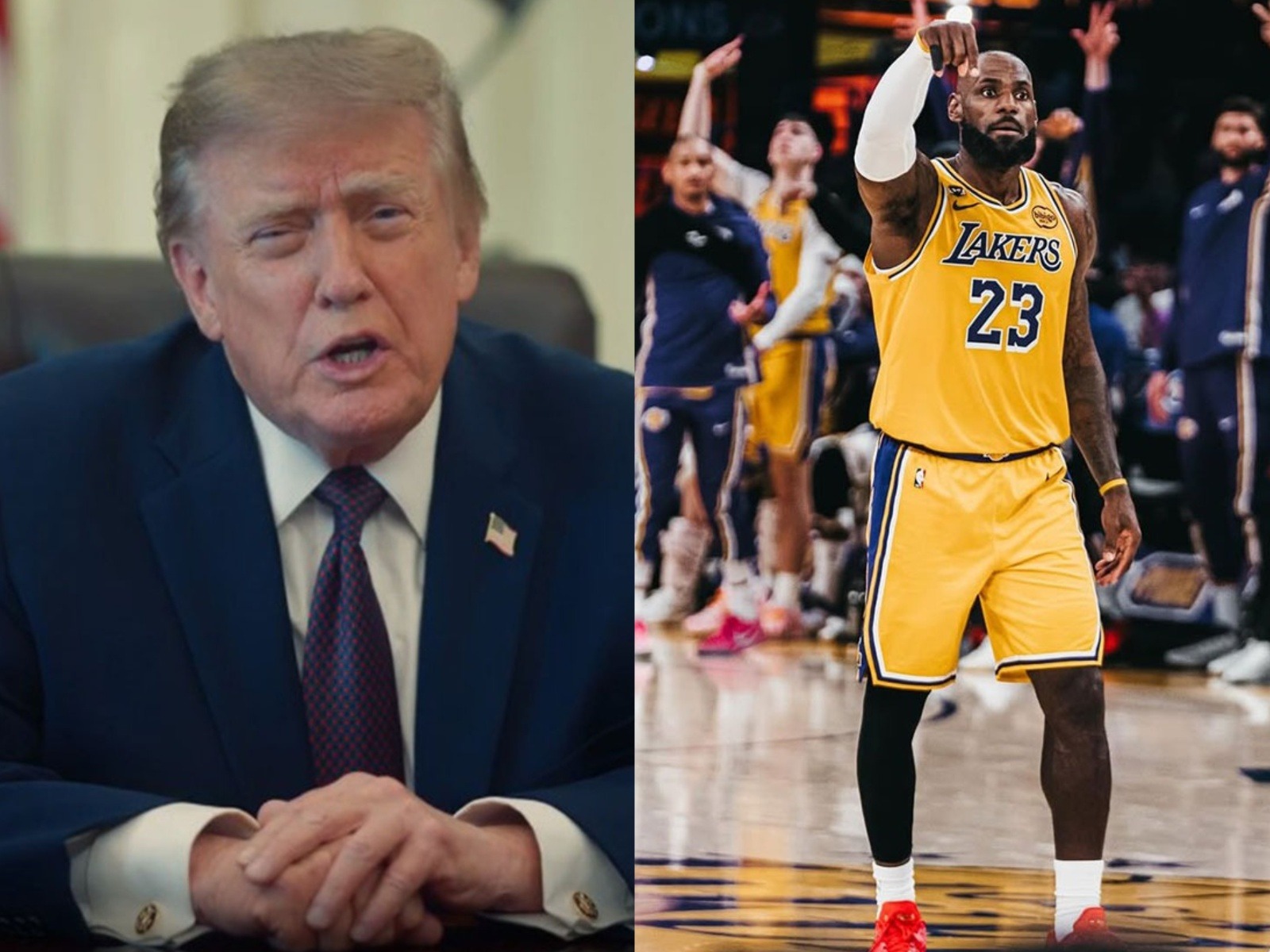 US President Donald Trump and LeBron James (Photo -X@donaldtrump and Instagram-LeBronJames)