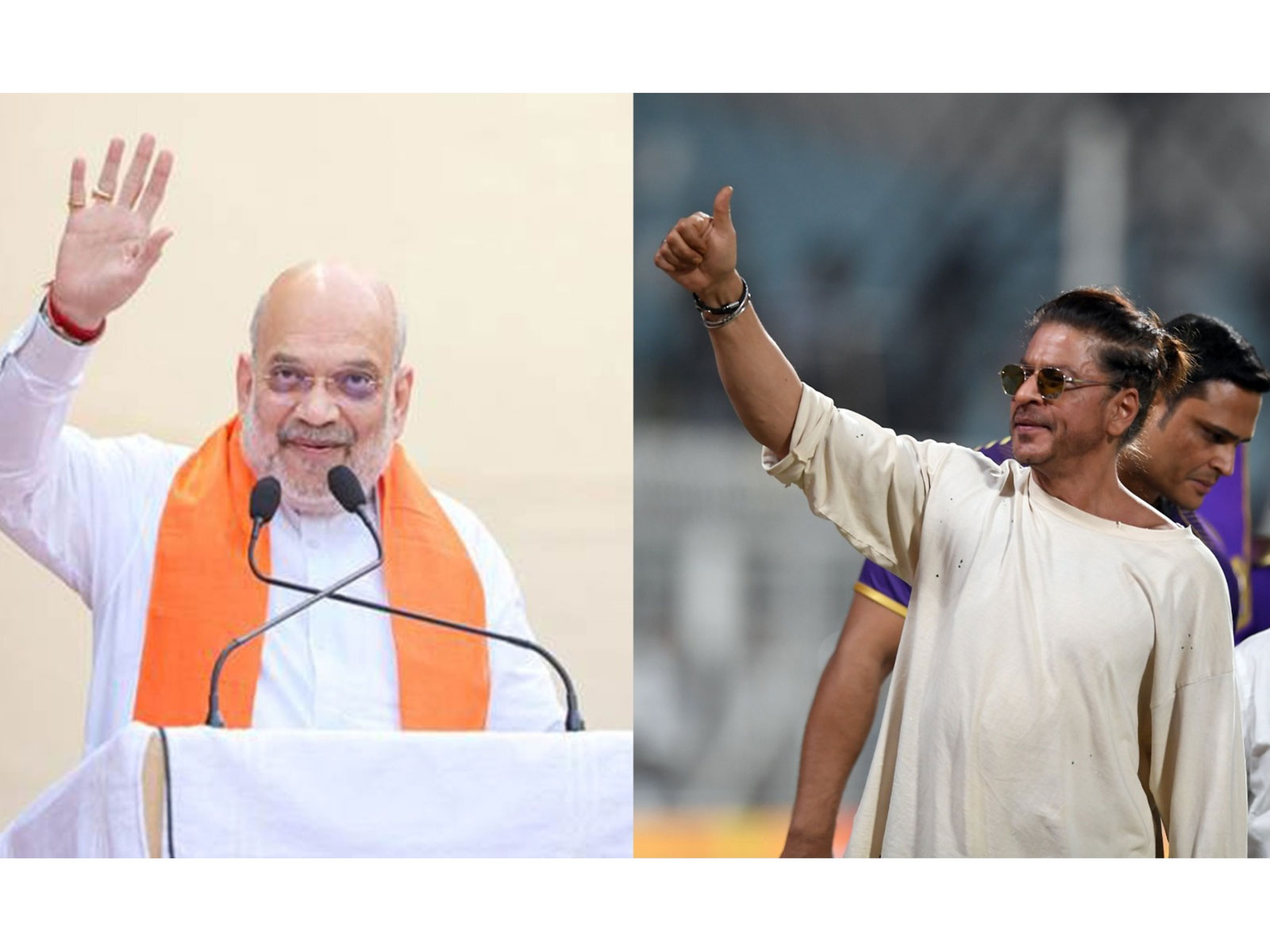 Union Home Minister Amit Shah and Shah Rukh Khan (Photo/MHA-ANI)