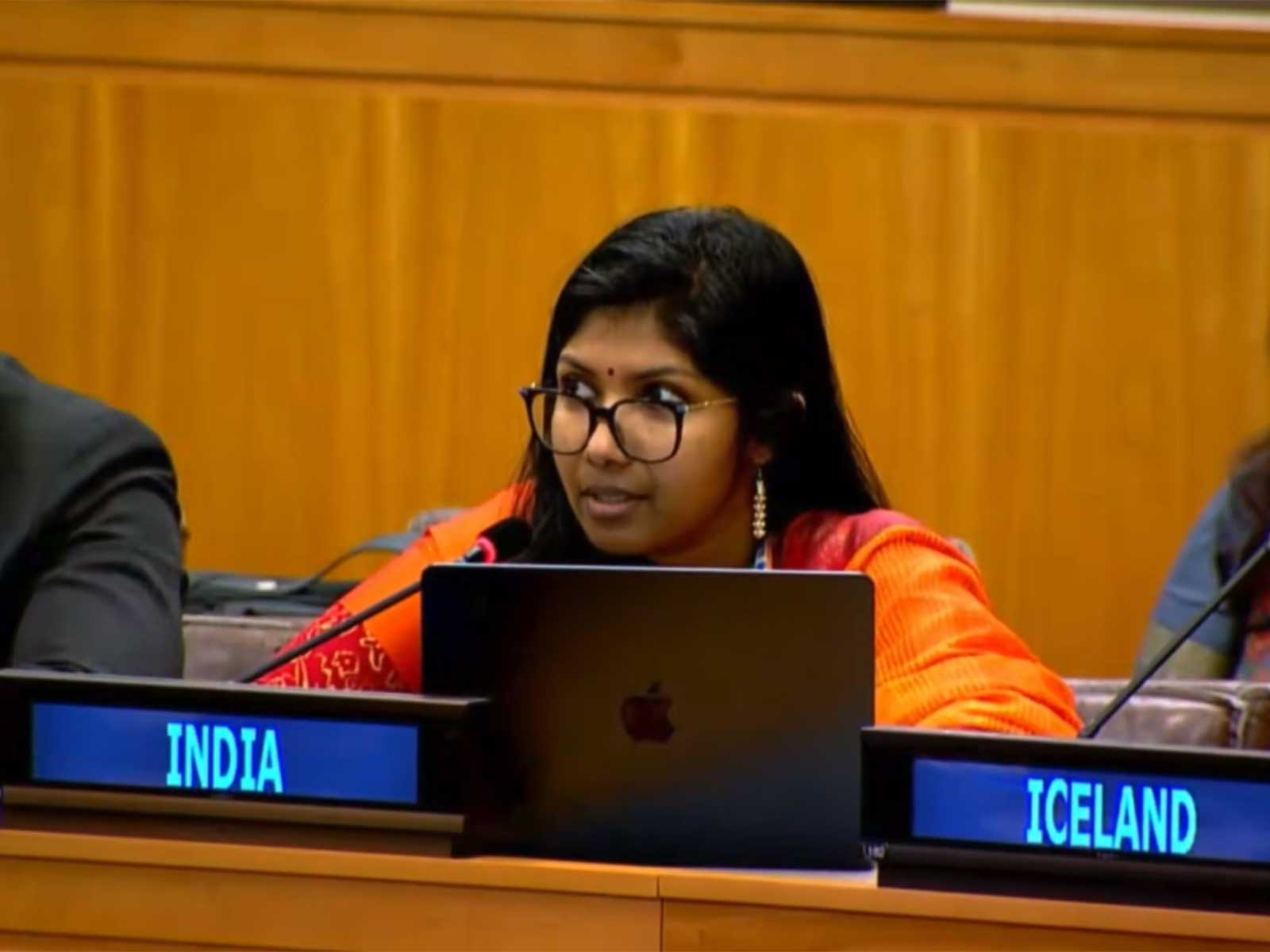 Bhavika Mangalanandan, First Secretary of India's Permanent Mission to the UN (Photo/X/@IndiaUNNewYork)