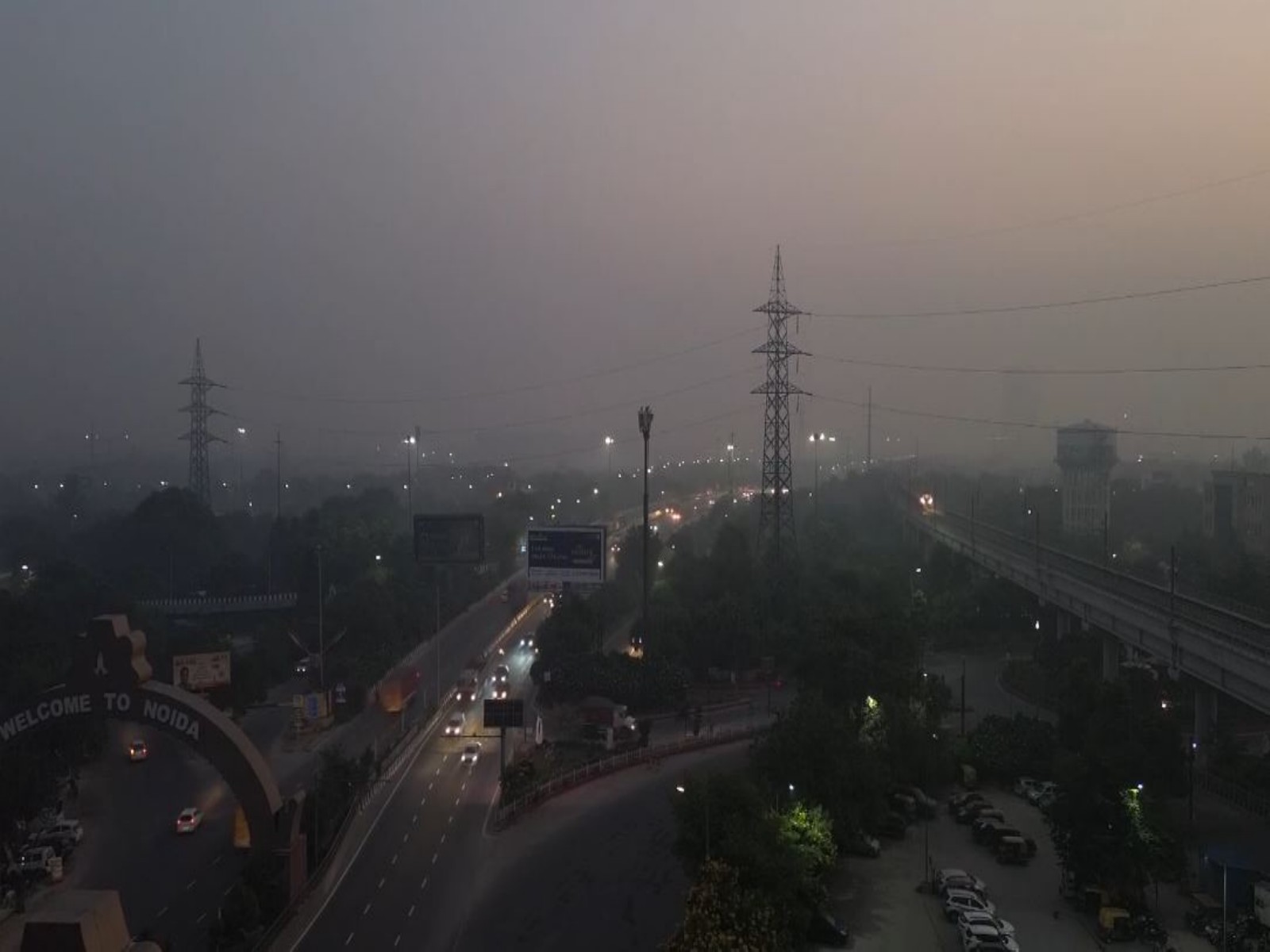 Drone visuals from Noida (Photo/ANI)